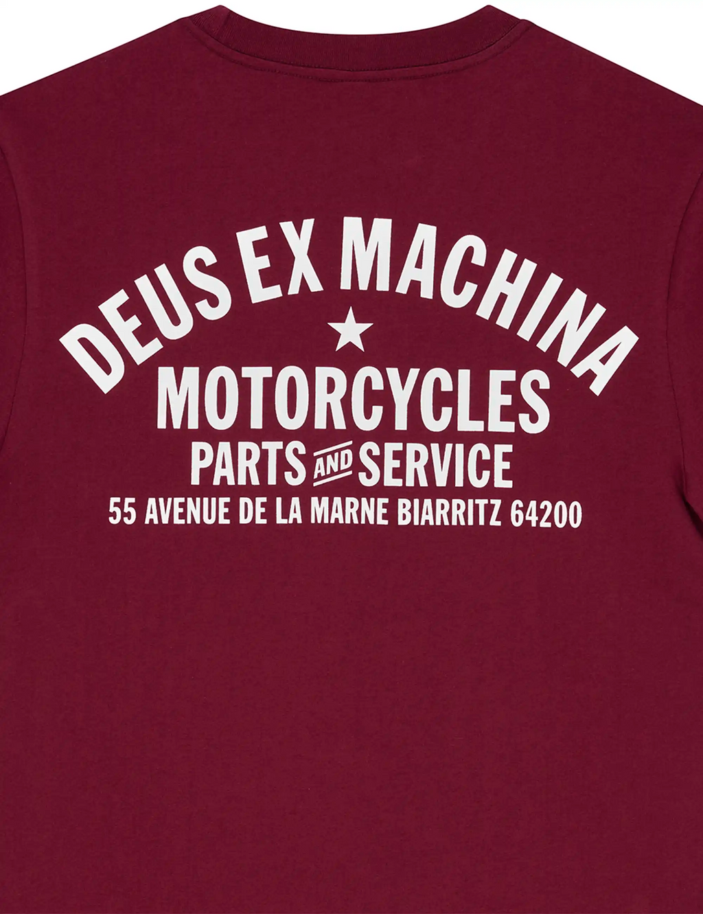 Biarritz Address T-Shirt - Burgundy