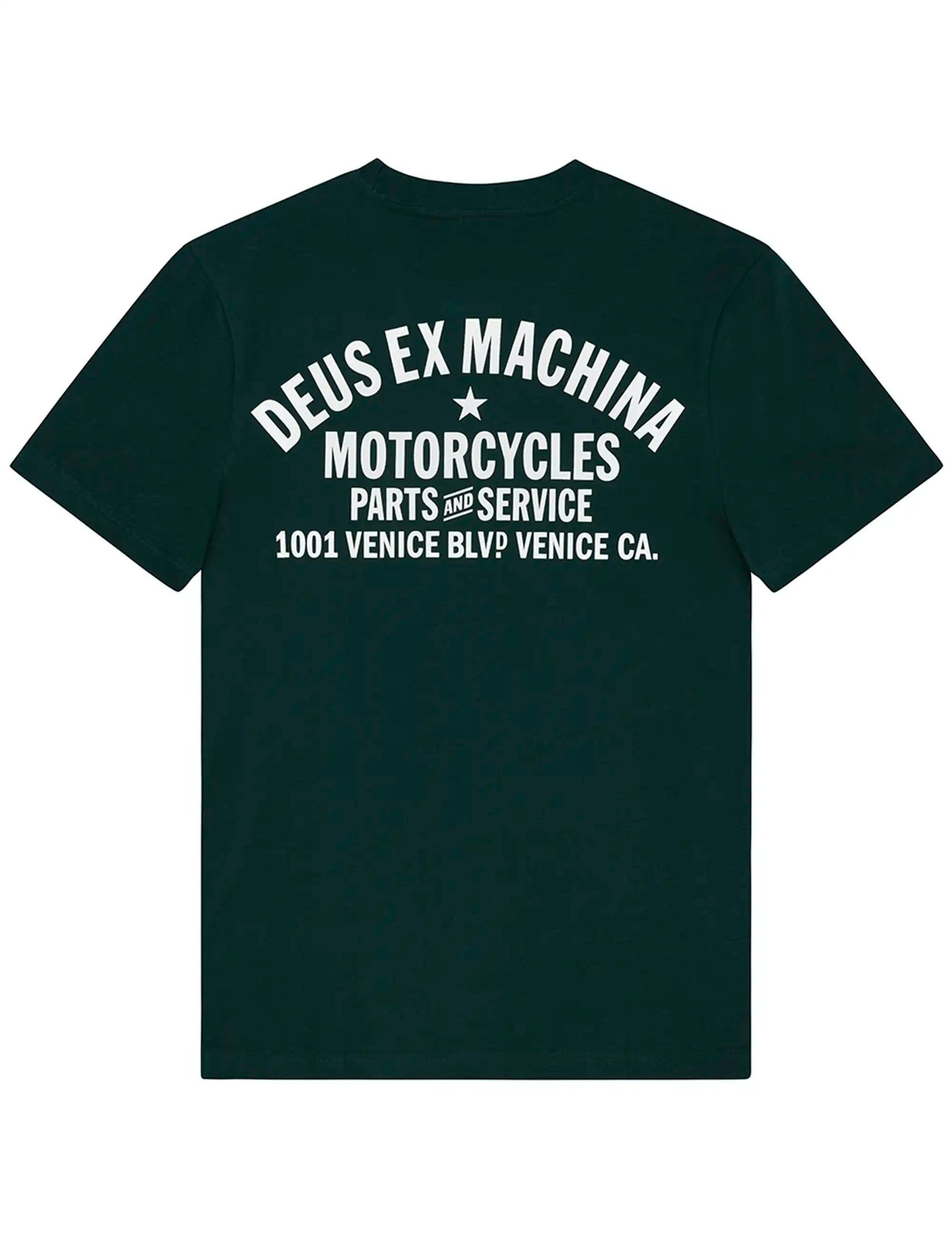 Deus Ex Machina Venice Address T-Shirt - Racing Green