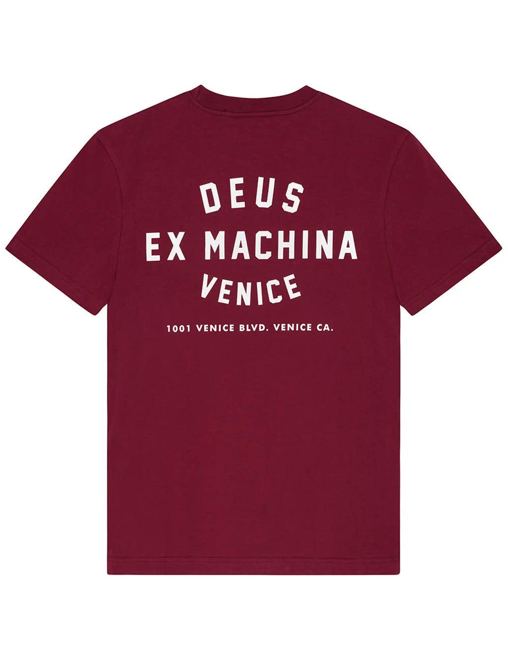 Venice Skull T-Shirt - Burgundy