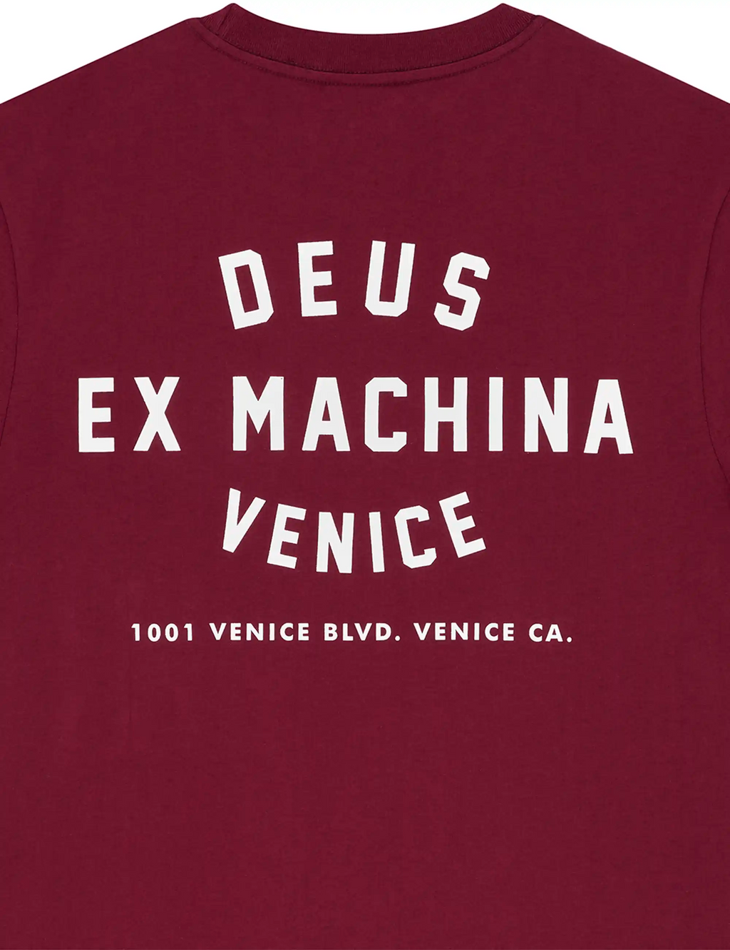 Venice Skull T-Shirt - Burgundy