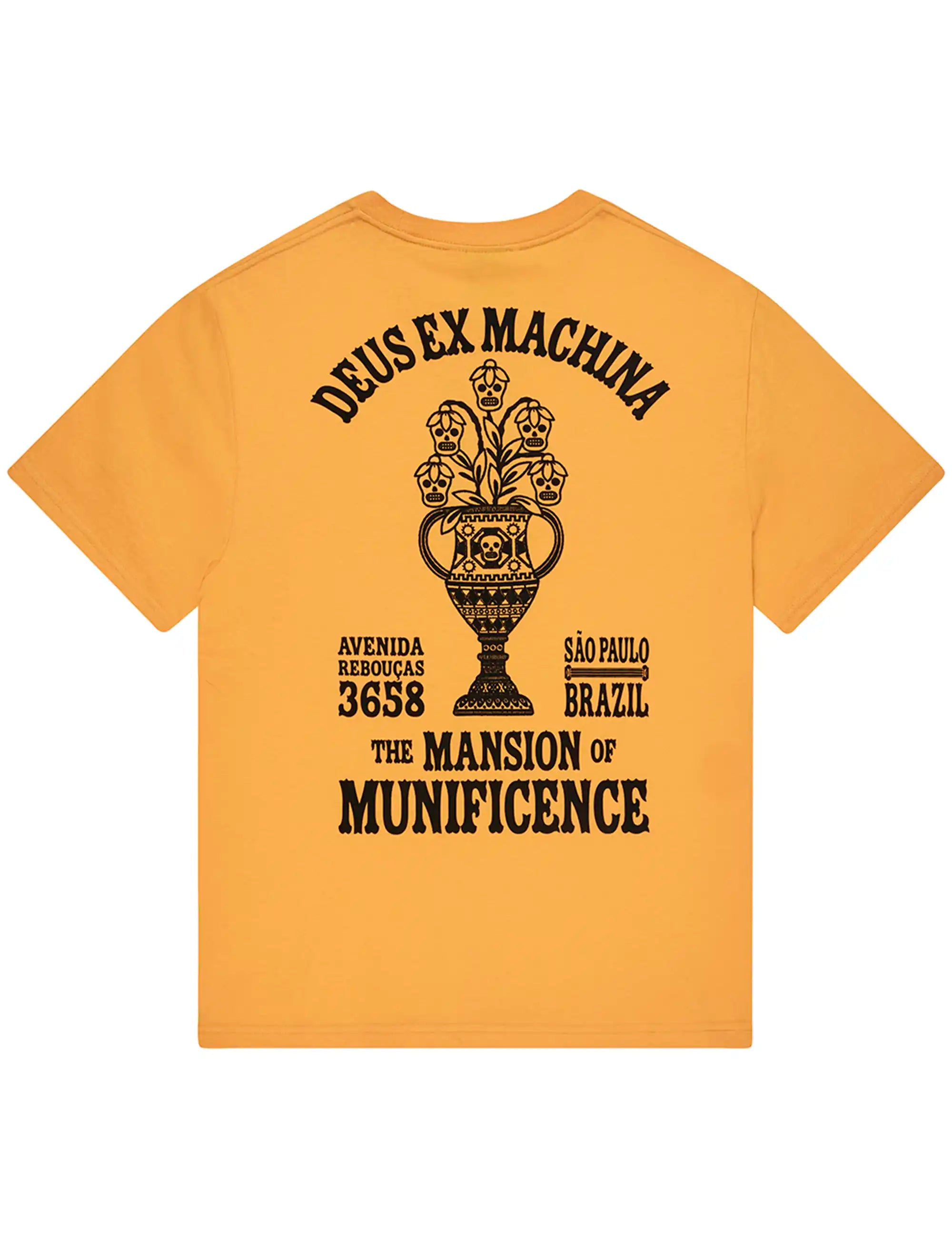 Deus Ex Machina Sao Paulo Ceramic T-Shirt - Radiant Yellow