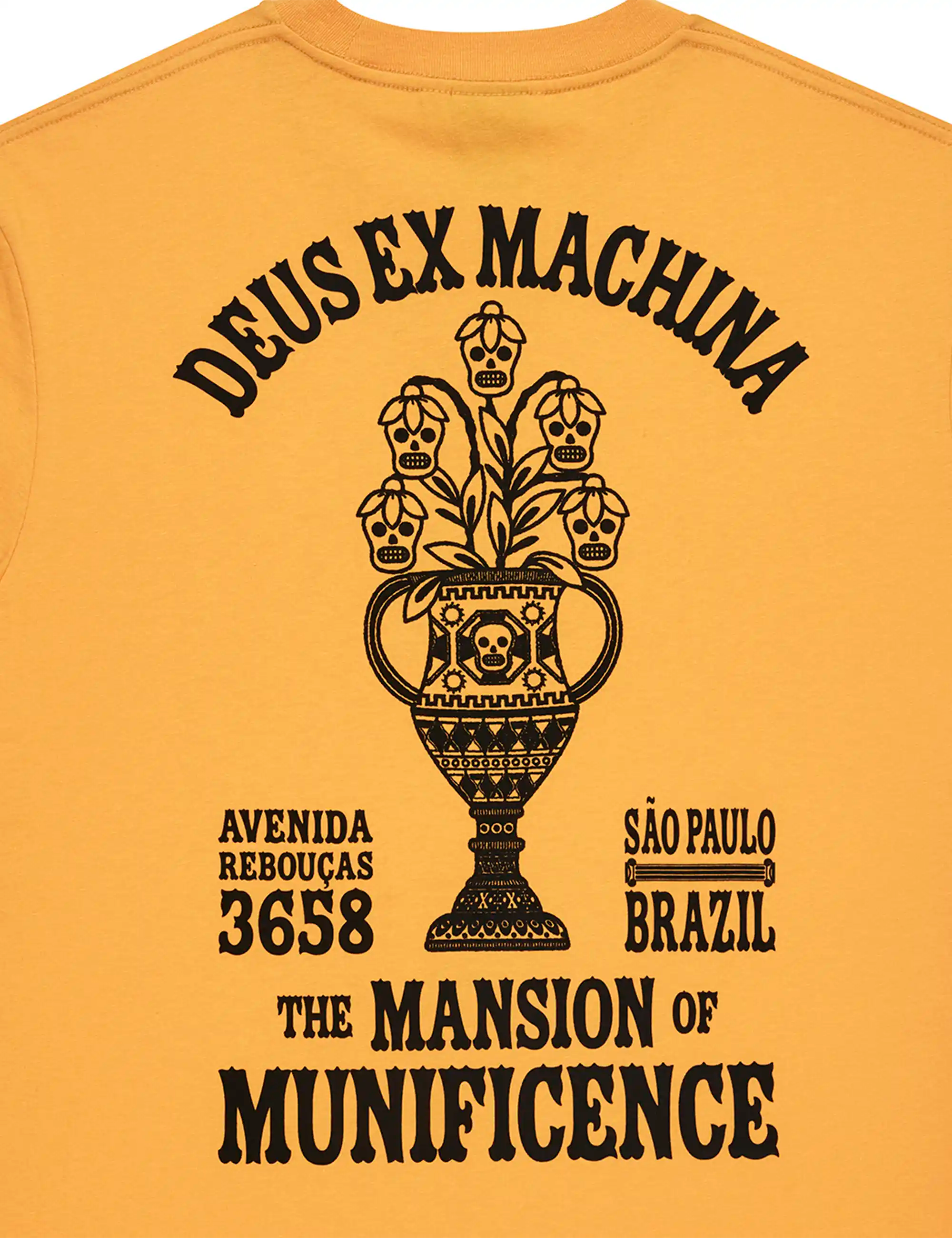 Deus Ex Machina Sao Paulo Ceramic T-Shirt - Radiant Yellow