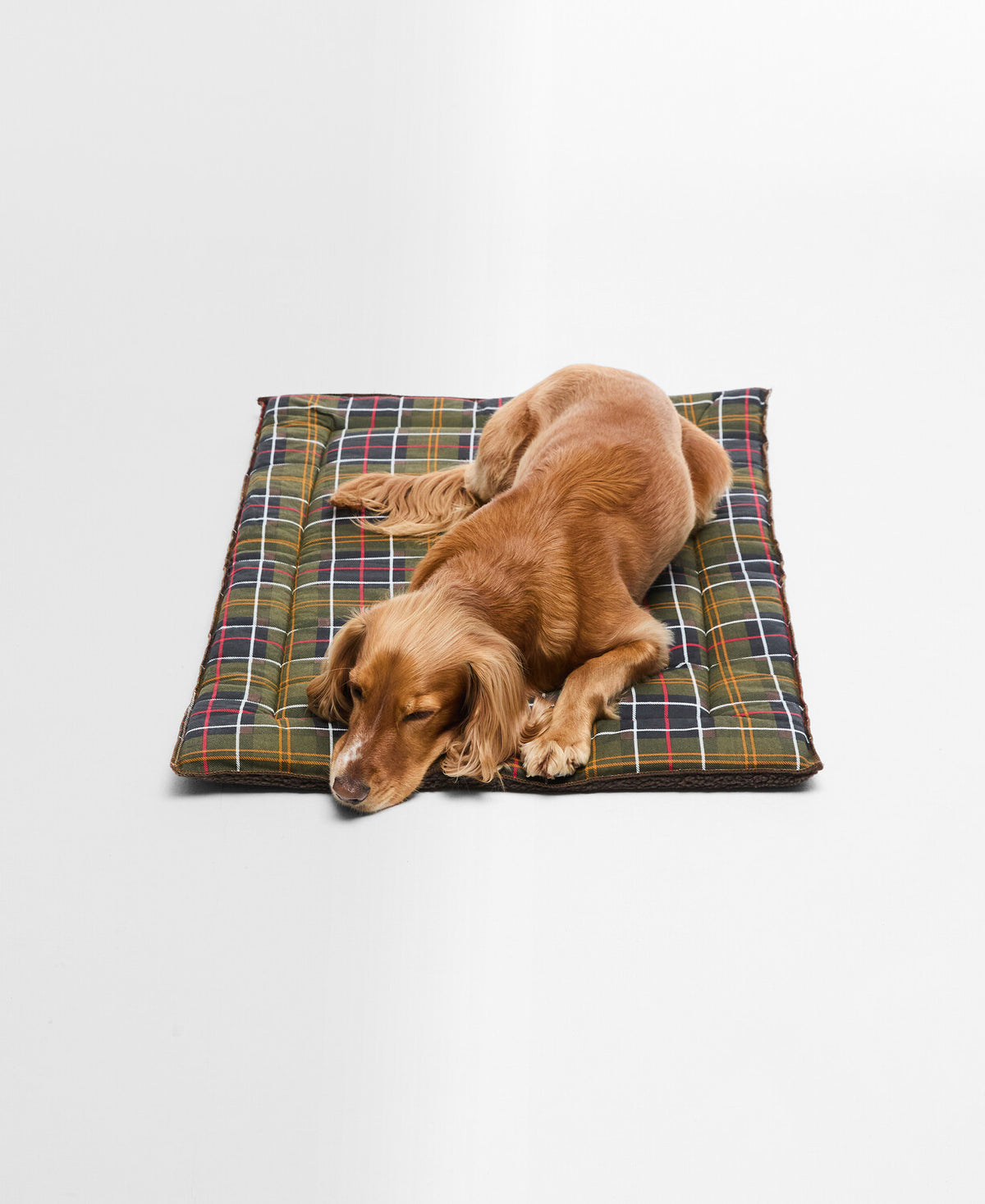 Barbour Cage Dog Mat - Classic Tartan