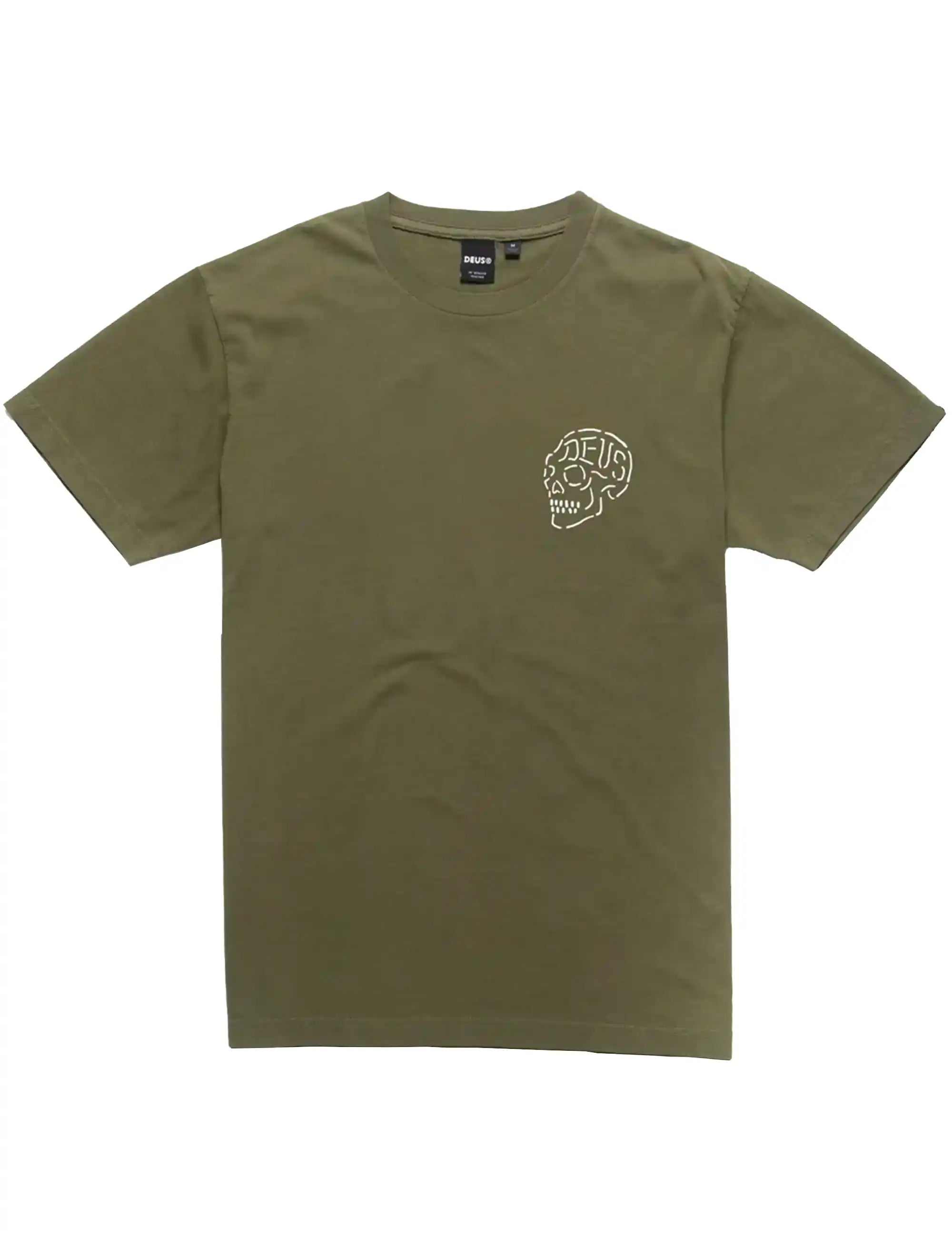 Deus Ex Machina Venice Skull T-Shirt - Forest Green