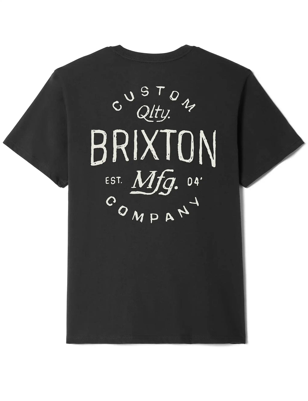 Vintage black standard T-shirt with large back Brixton Company print