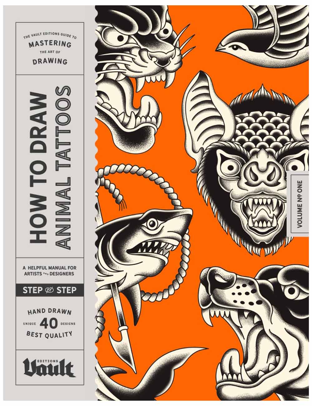 Vault Editions How to Draw Animal Tattoos Book by Kale James