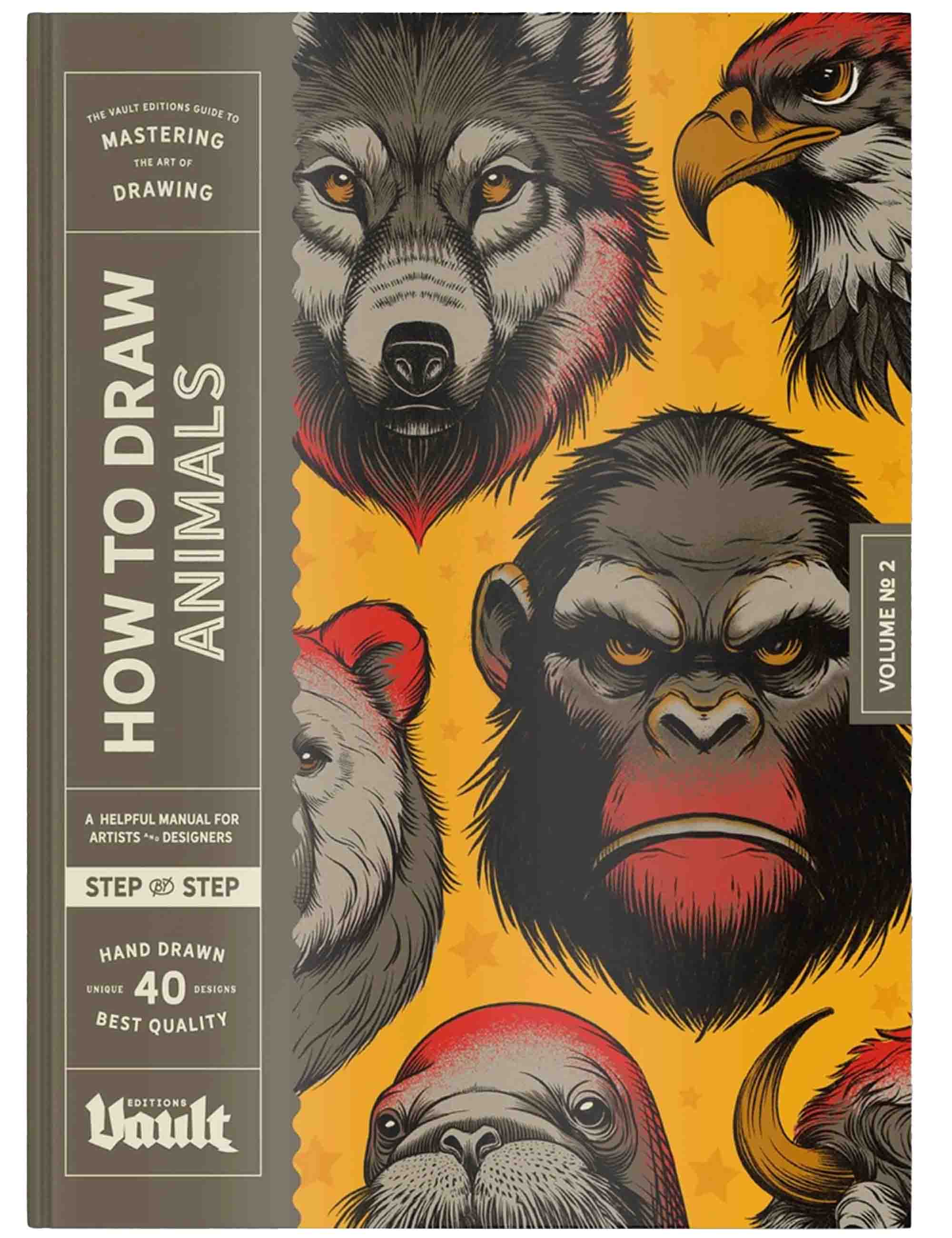 Vault Editions How to Draw Animals Book by James Kale
