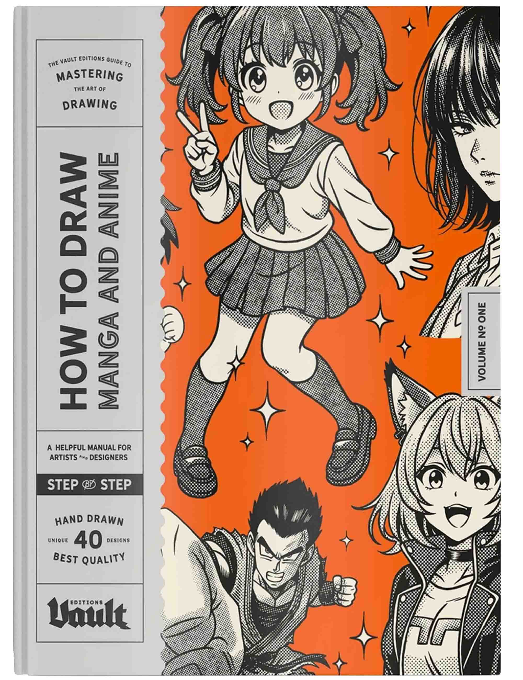 Vault Editions How to Draw Manga and Anime for Beginners Book by James Kale
