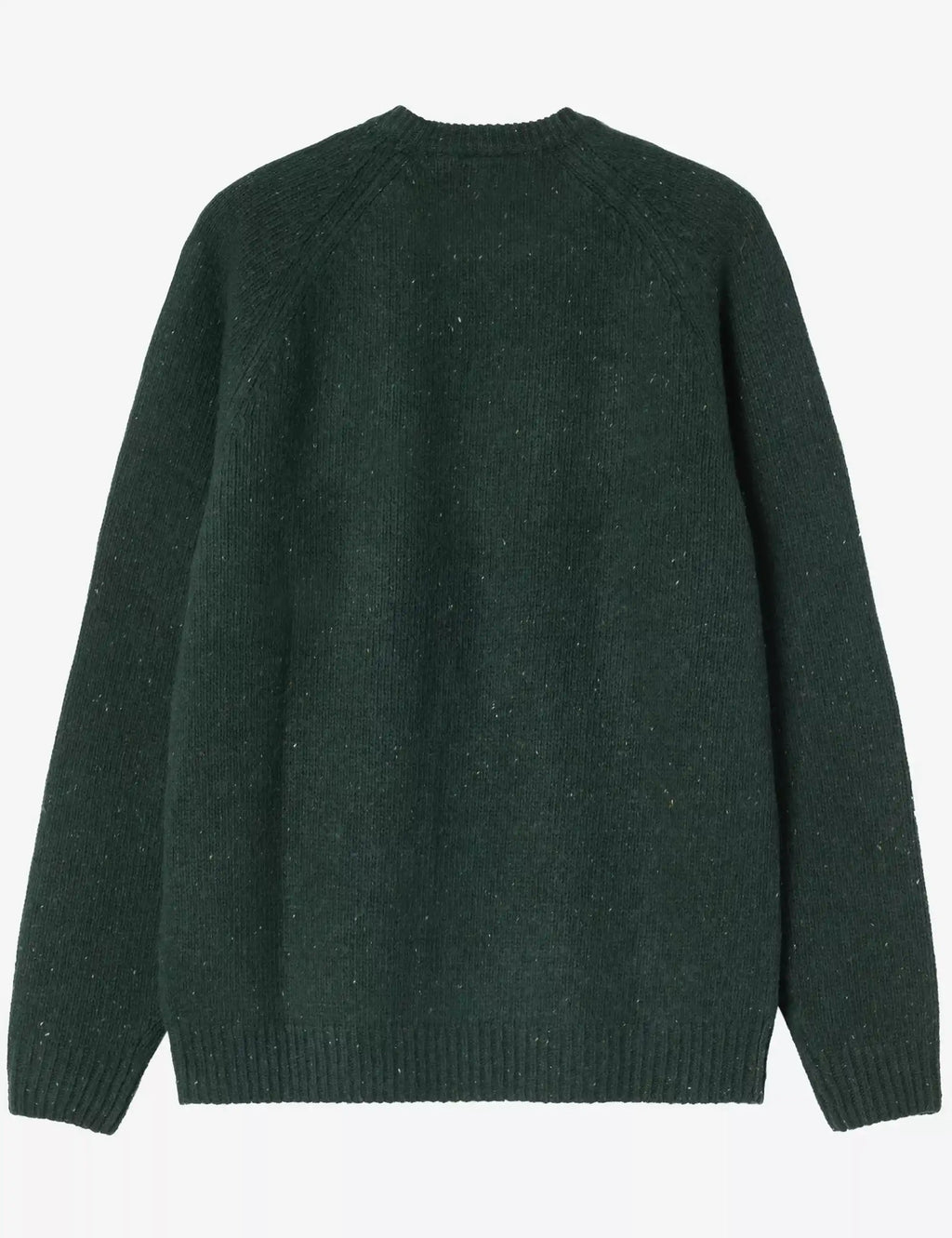 Anglistic Knit Crew Sweater - Speckled Dark Scarab