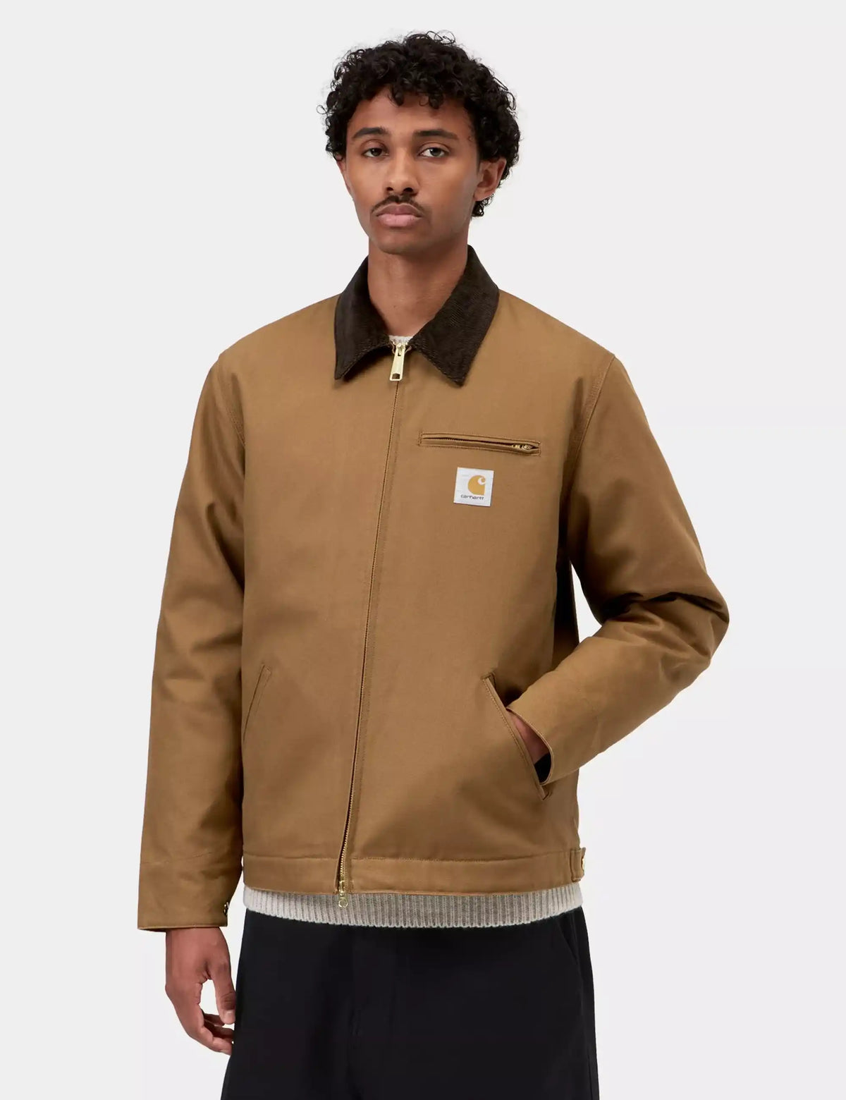 Carhartt WIP Detroit Jacket (Winter) - Hamilton Brown/Tobacco