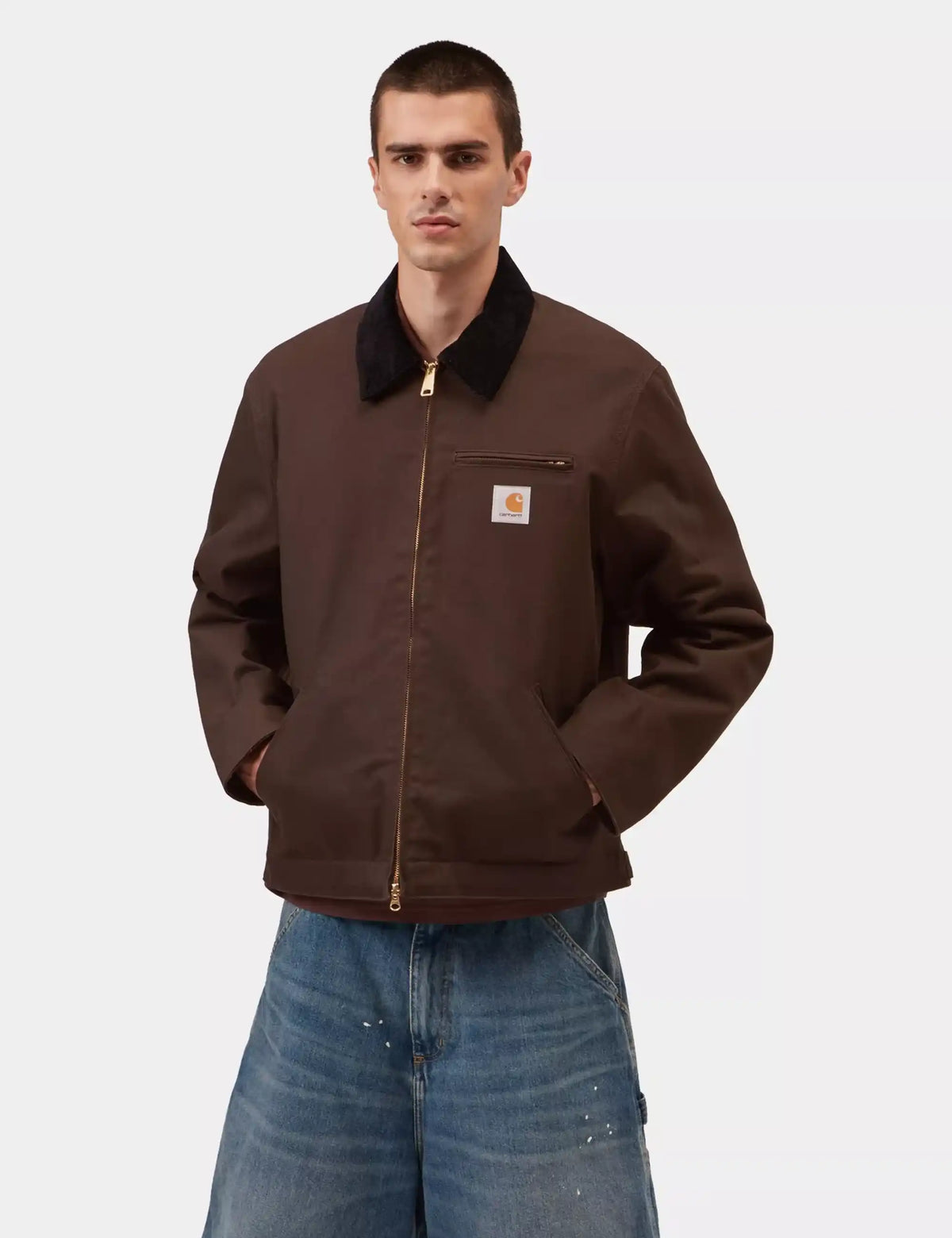 Carhartt WIP Detroit Jacket (Winter) - Tobacco/Black
