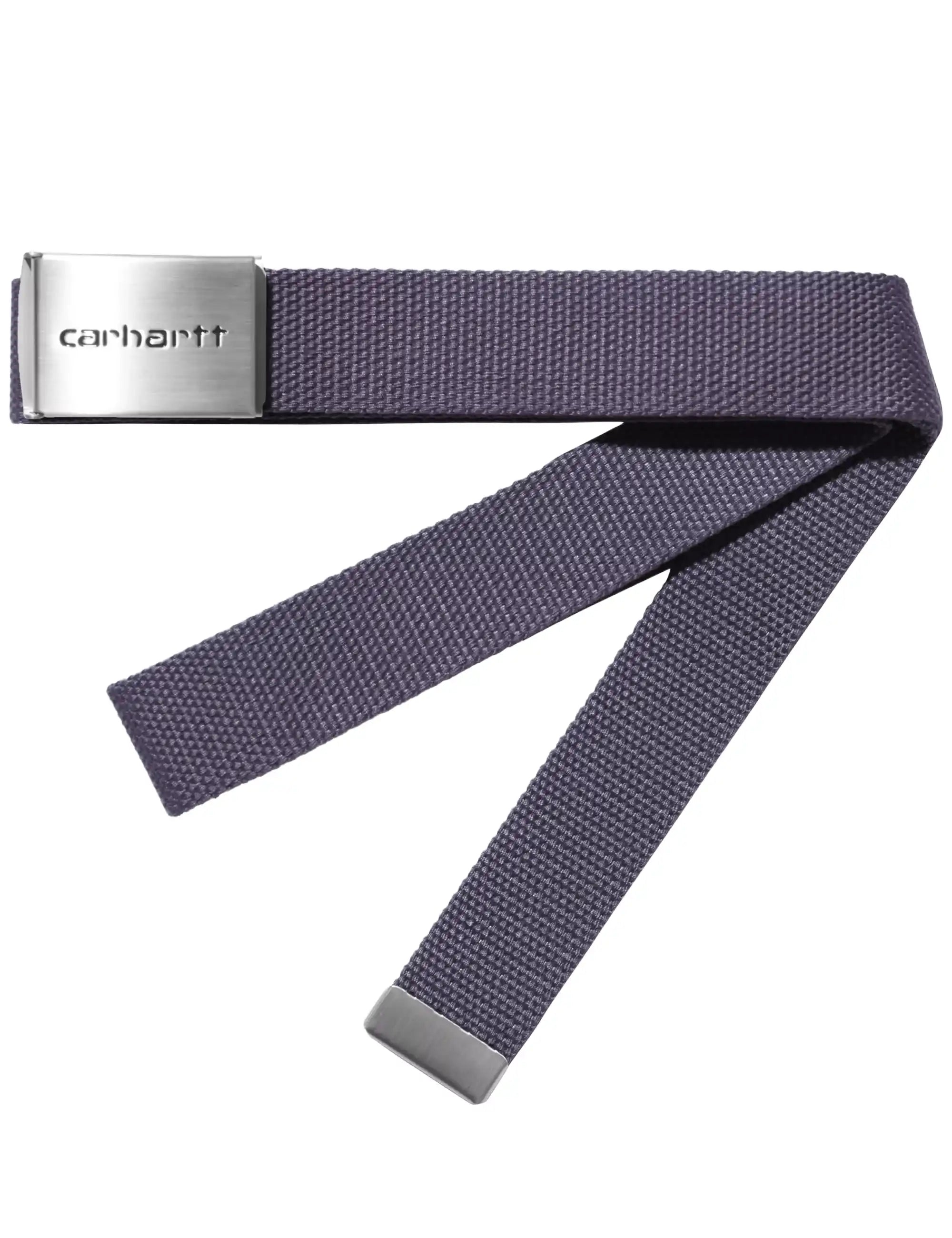 Carhartt WIP Clip Belt Chrome - Shady Purple