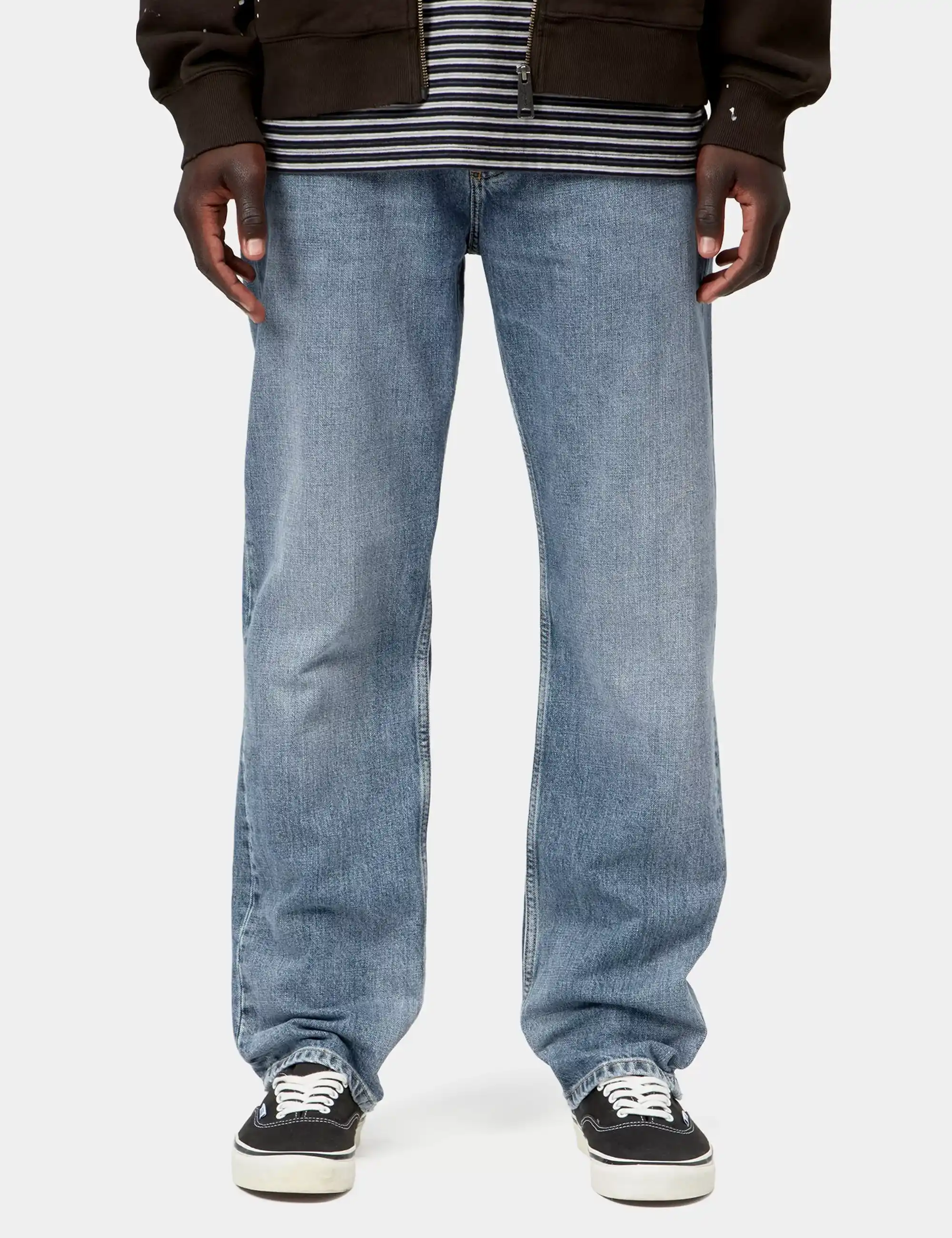 Carhartt WIP Marlow Denim Pant - Blue, Worn Bleached Wash
