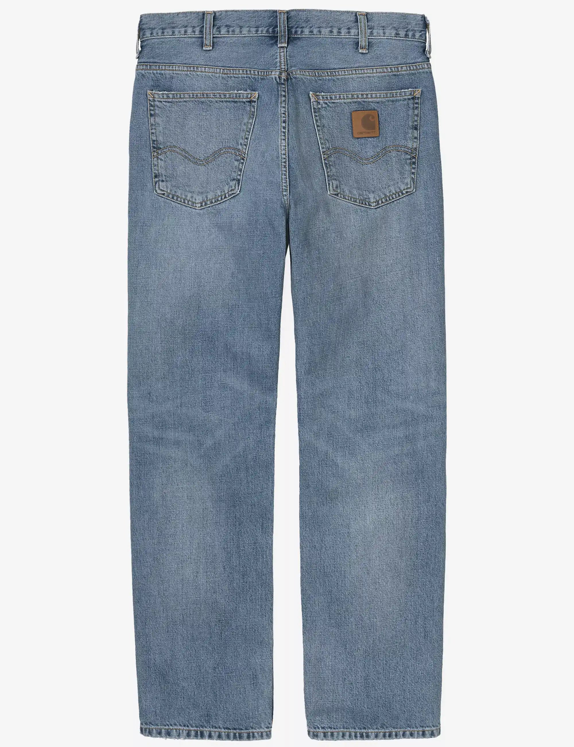 Carhartt WIP Marlow Denim Pant - Blue, Worn Bleached Wash