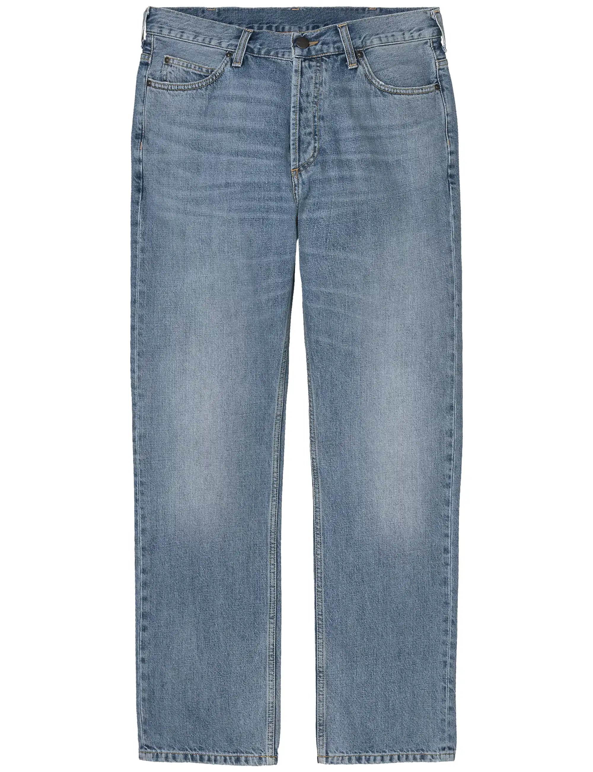 Carhartt WIP Marlow Denim Pant - Blue, Worn Bleached Wash