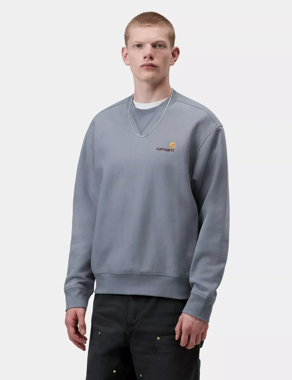 American Script Crew Sweatshirt - Shady Blue