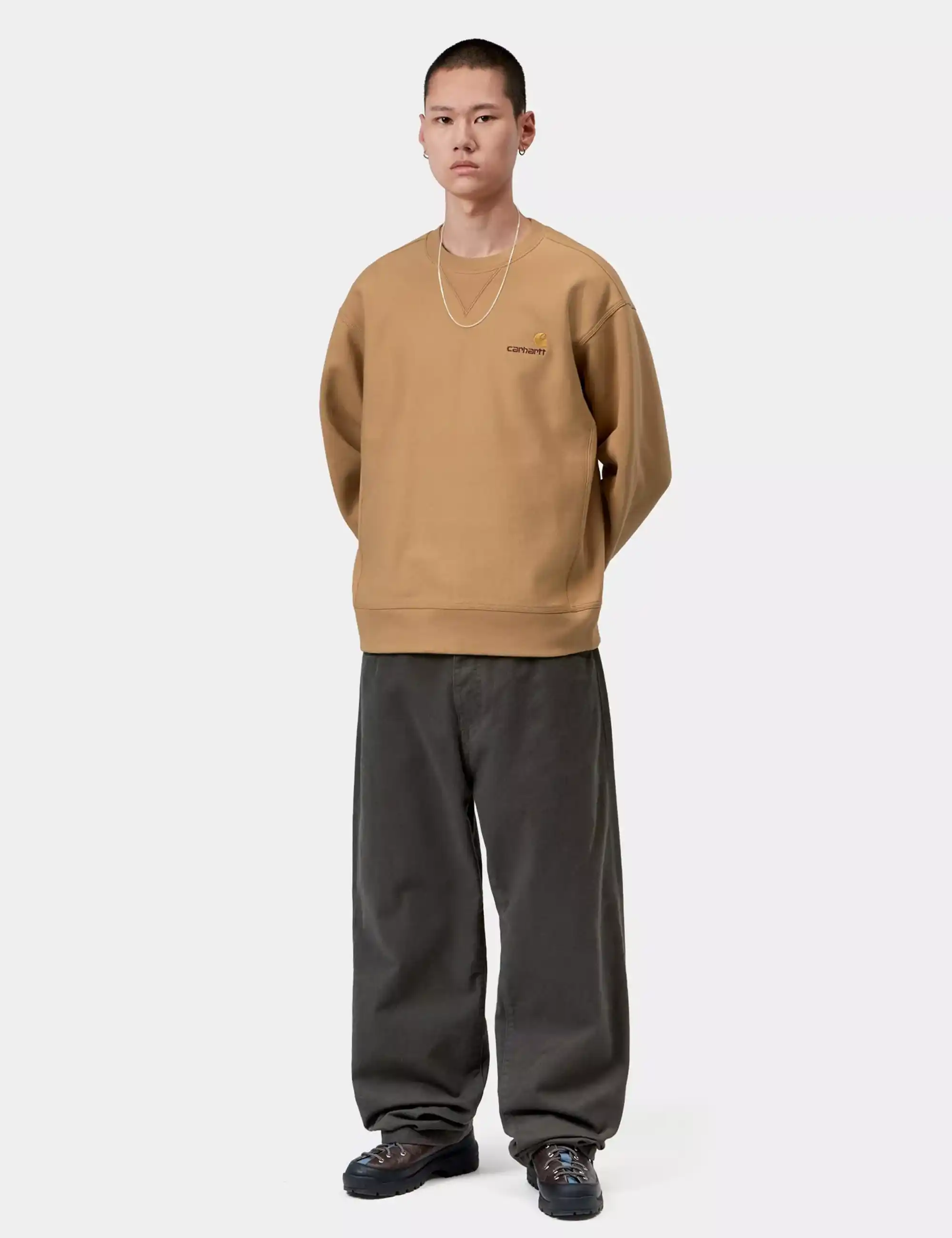 Carhartt WIP Carhartt WIP American Script Crew Sweatshirt - WIP Dusty H