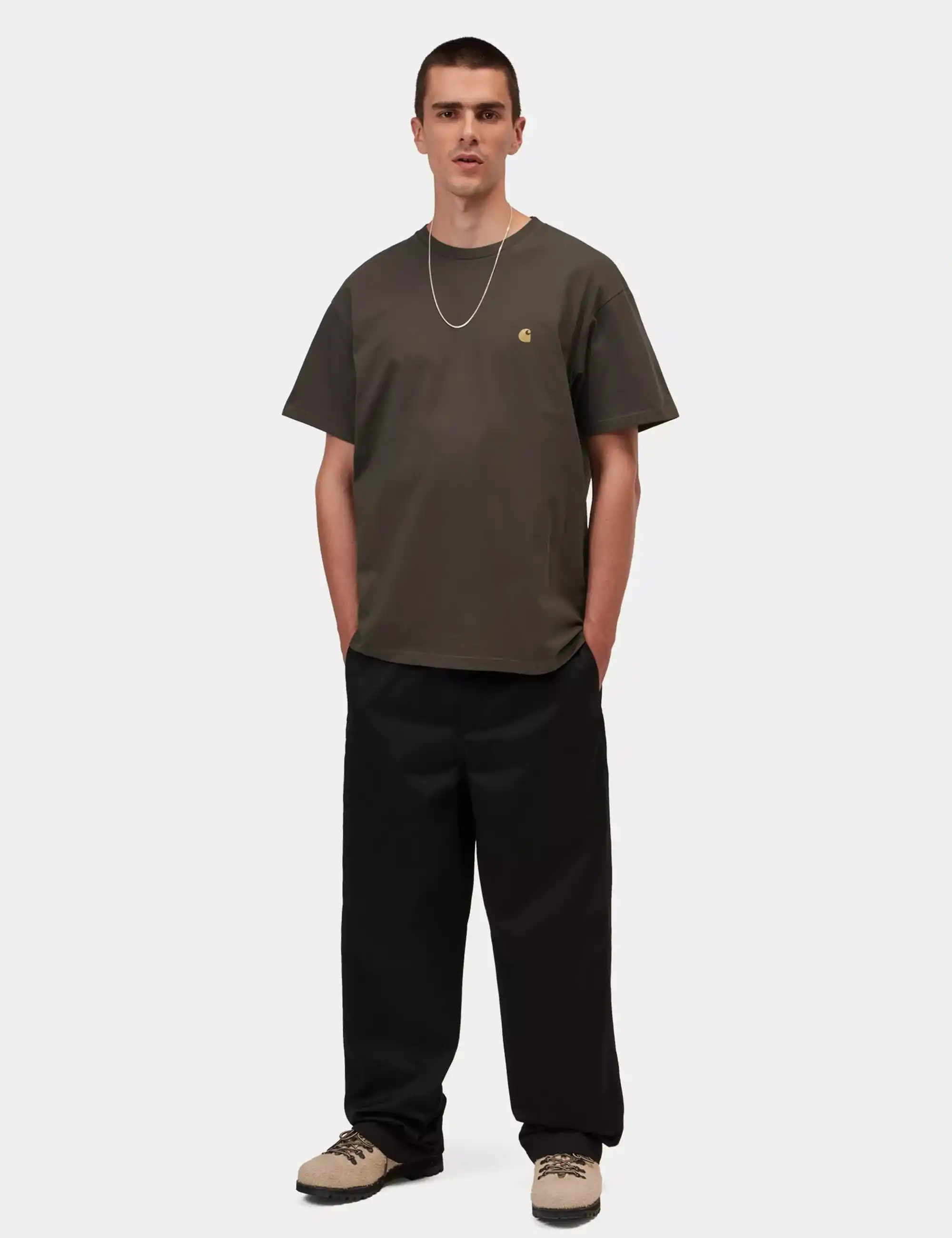 Carhartt WIP Carhartt WIP Chase T-Shirt - Shungite/Gold