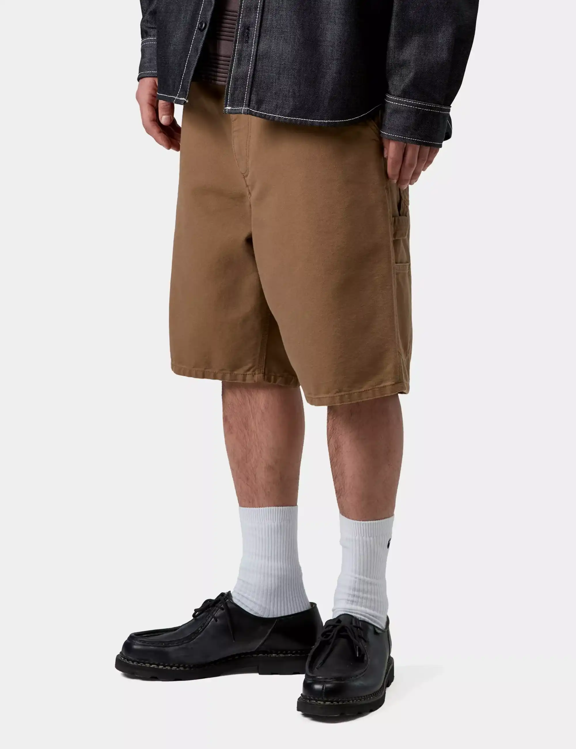 Carhartt WIP Single Knee Shorts - Hamilton Brown