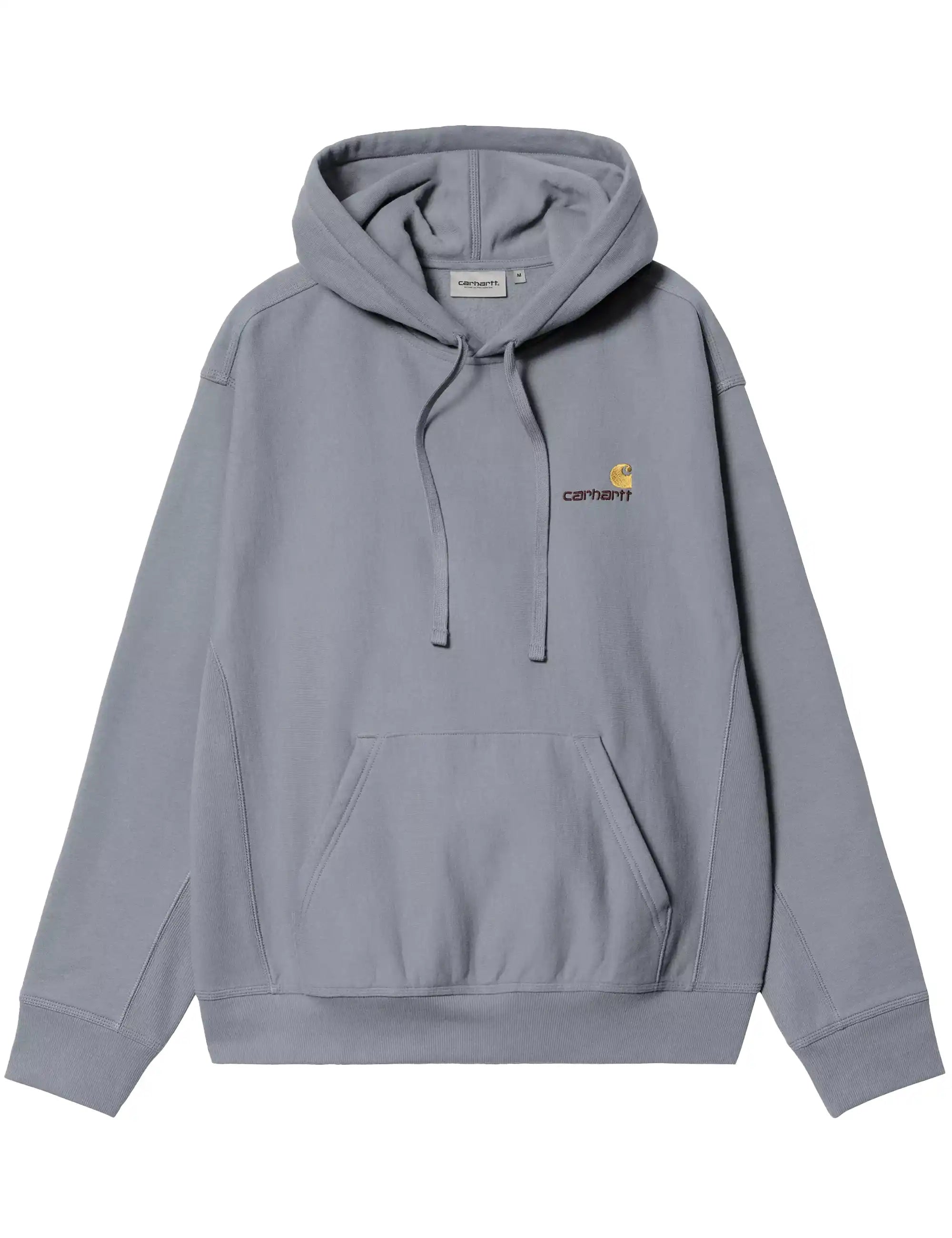 Carhartt WIP American Script Hooded Sweatshirt - Shady Blue