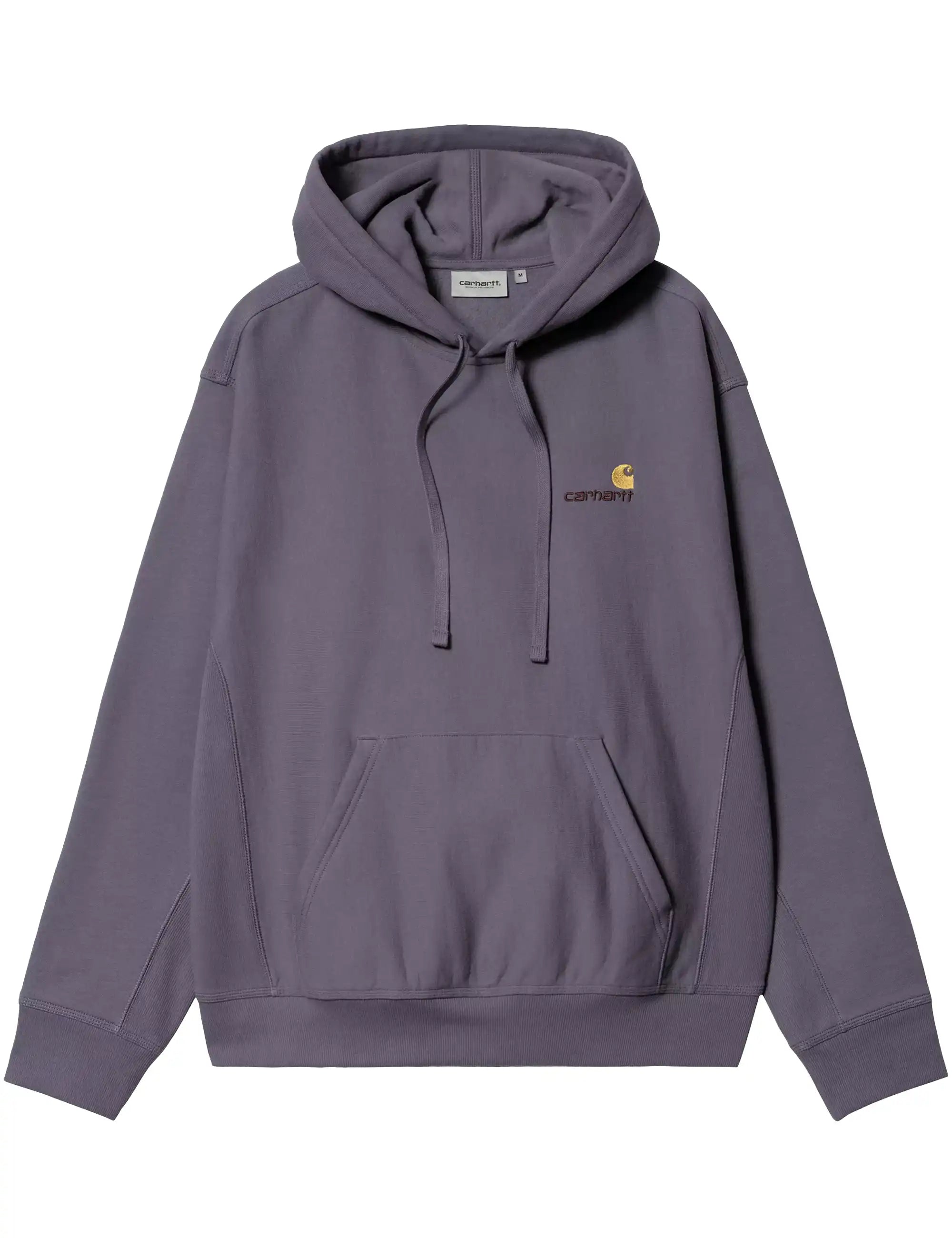 Carhartt WIP American Script Hooded Sweatshirt - Shady Purple