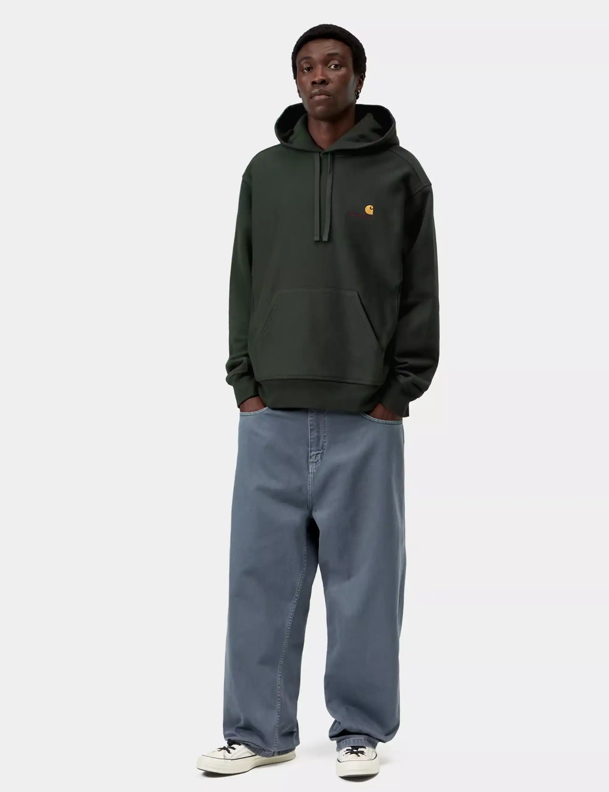 Carhartt WIP Carhartt WIP American Script Hooded Sweatshirt - Raven