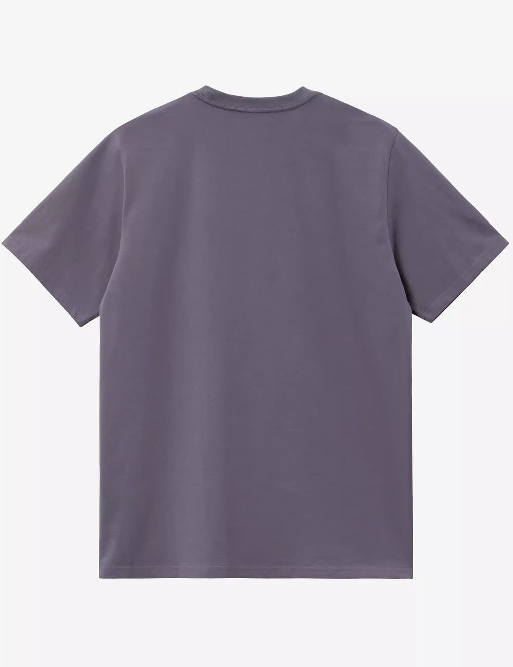 Men's shady purple T-shirt, crew neck and short sleeves, plain back