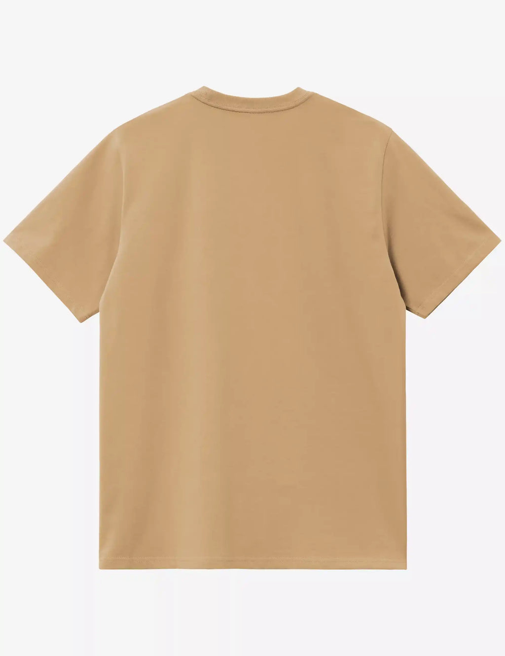 Carhartt WIP dusty tan T-shirt back view, short sleeves, crew neck