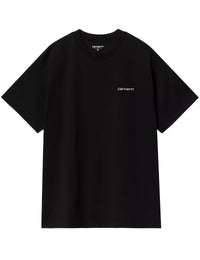 Script Embroidery T-Shirt - Black/White