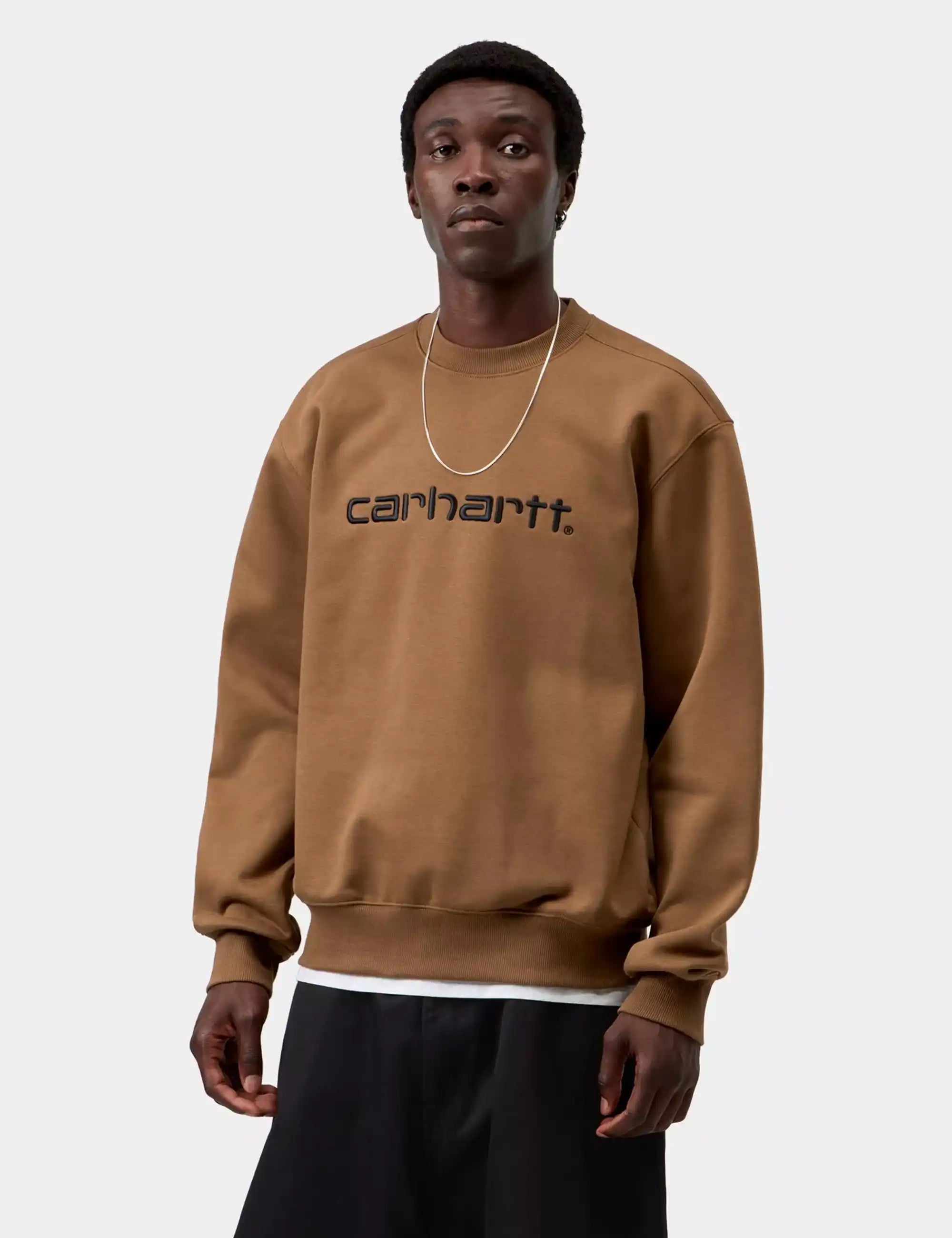 Carhartt WIP Carhartt Crew Sweatshirt - WIP H Brown/Black