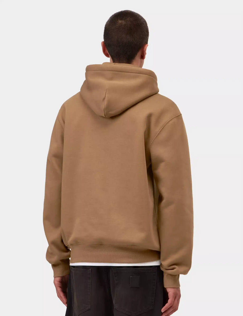 Carhartt WIP Carhartt Hooded Sweatshirt in WIP H Brown/Black — detail 3