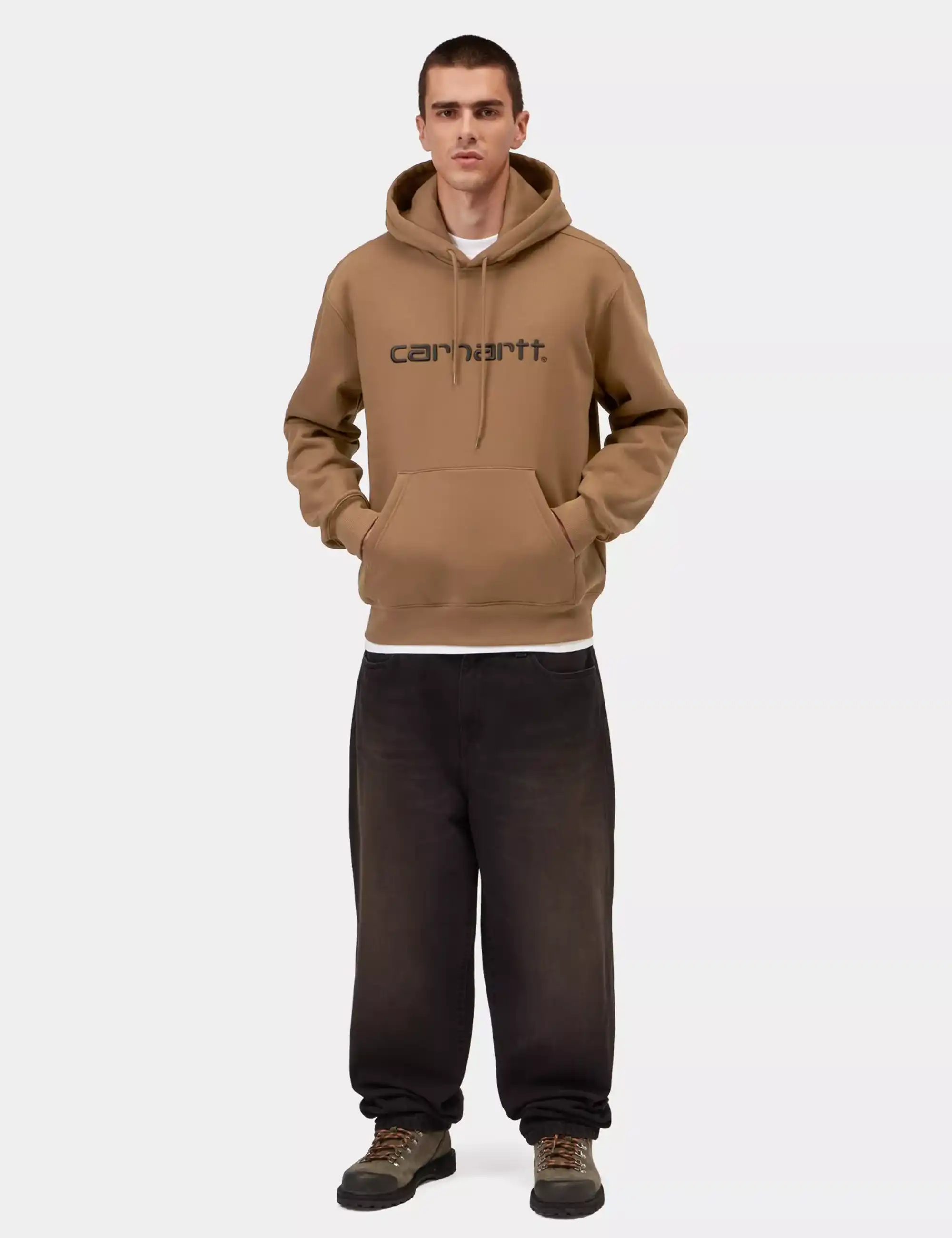 Carhartt WIP Carhartt Hooded Sweatshirt - WIP H Brown/Black