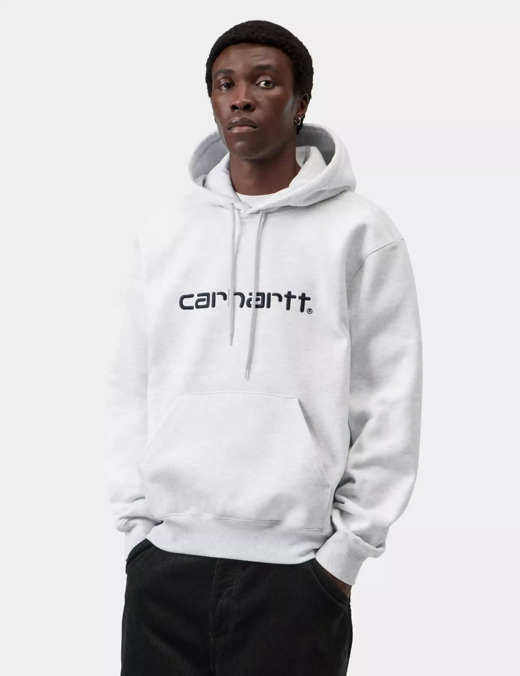 Carhartt WIP Carhartt Hooded Sweatshirt - Ash Heather/Graphite