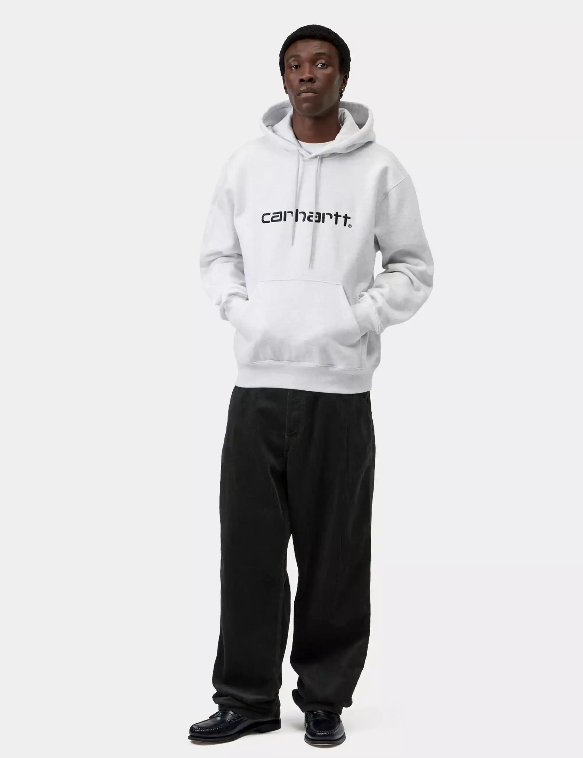 Carhartt WIP Carhartt Hooded Sweatshirt - Ash Heather/Graphite