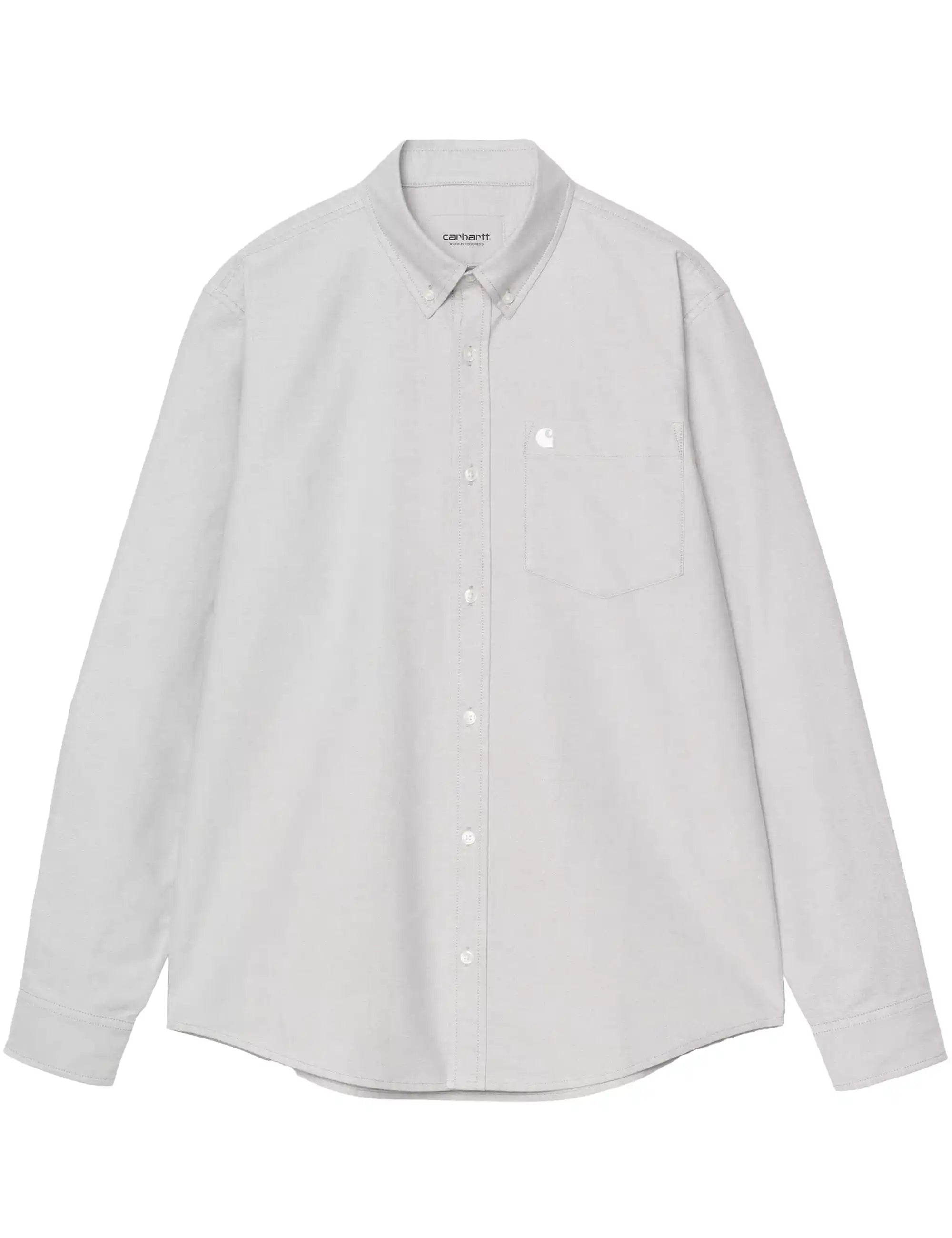 Carhartt WIP Carhartt WIP C-Logo Shirt - Shady Grey/White