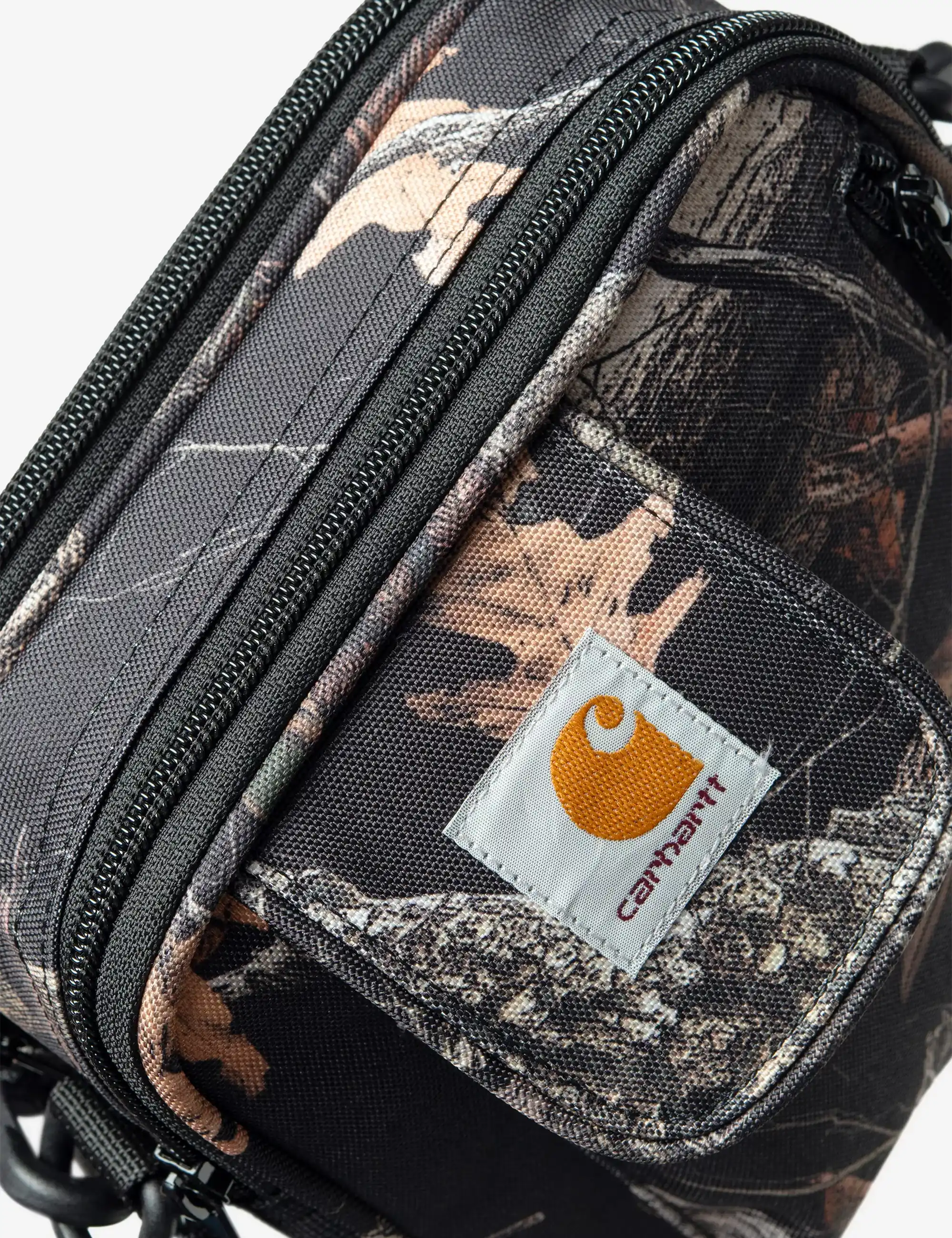 Carhartt WIP Essentials Small Bag, Small - Camo Feather Tree, Black