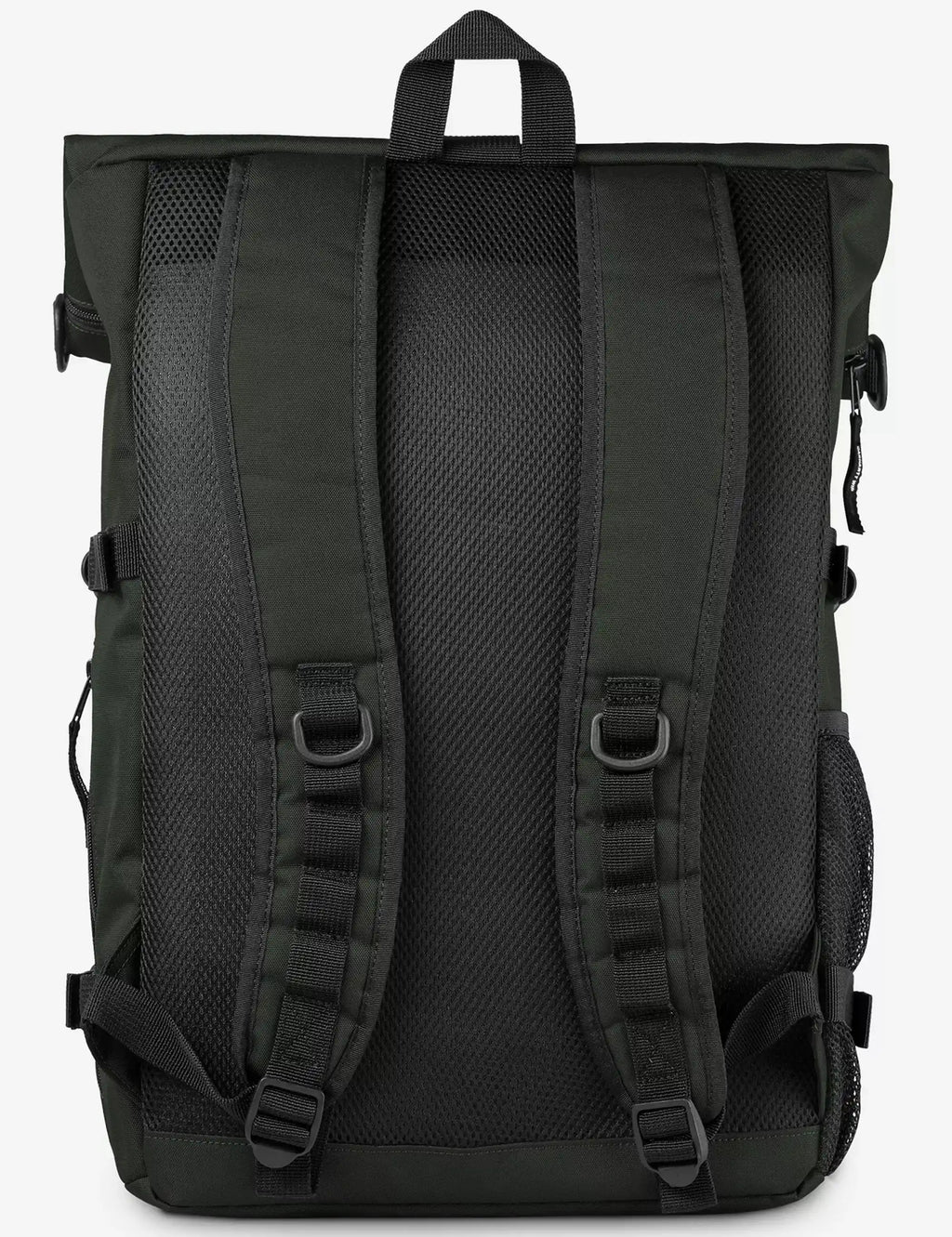 22L backpack back panel with padded shoulder straps and mesh ventilation