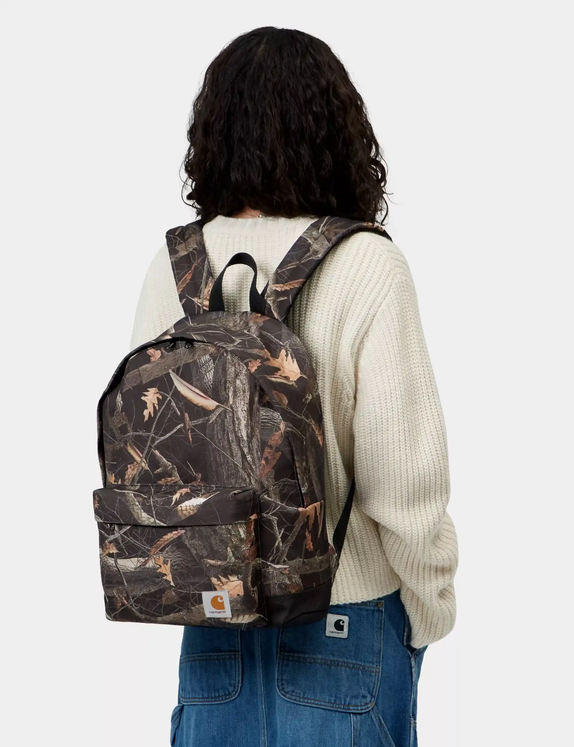 Carhartt WIP Jake Backpack 18L - Camo Feather Tree, Black