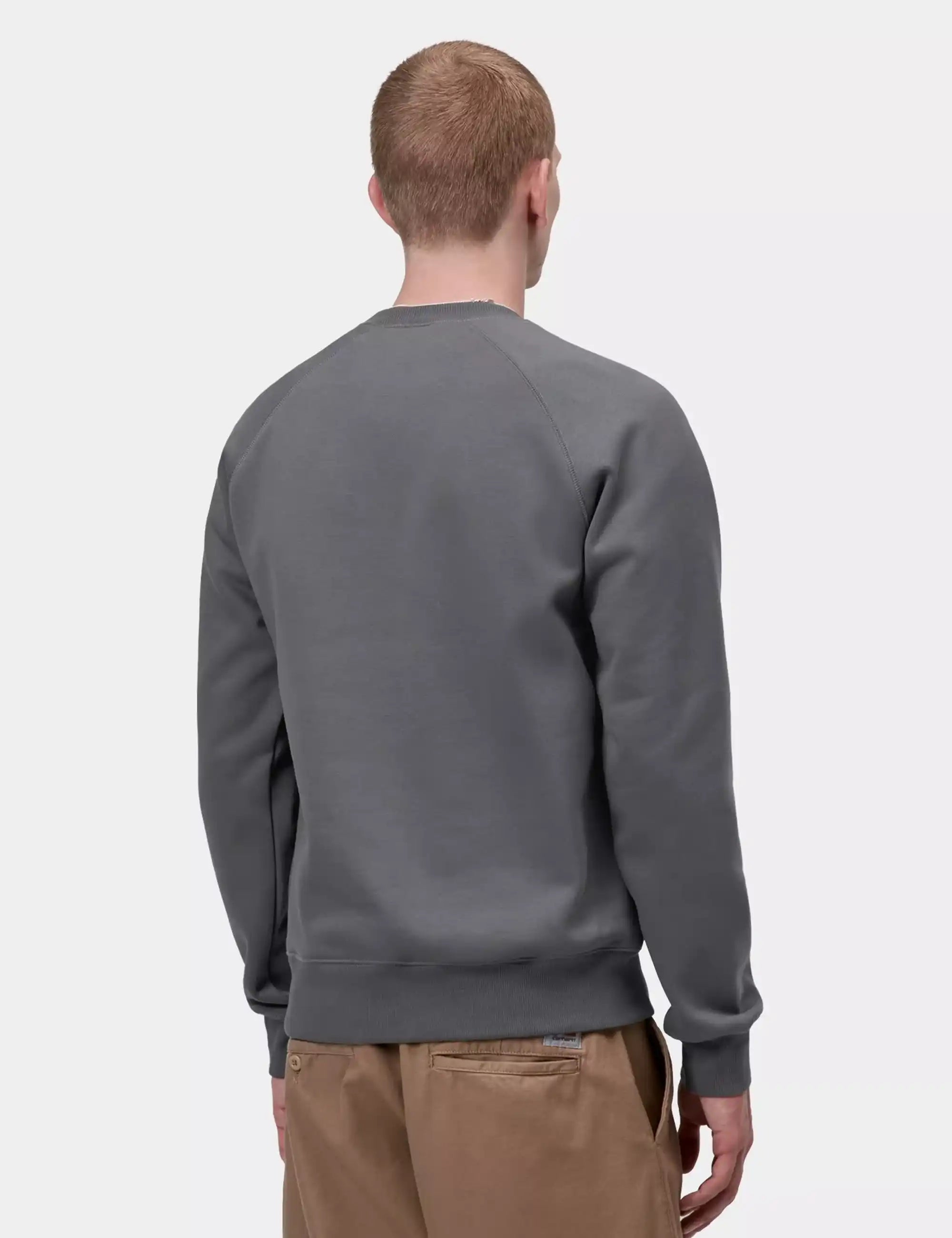 Carhartt WIP Chase Crew Sweatshirt - Styx/Gold
