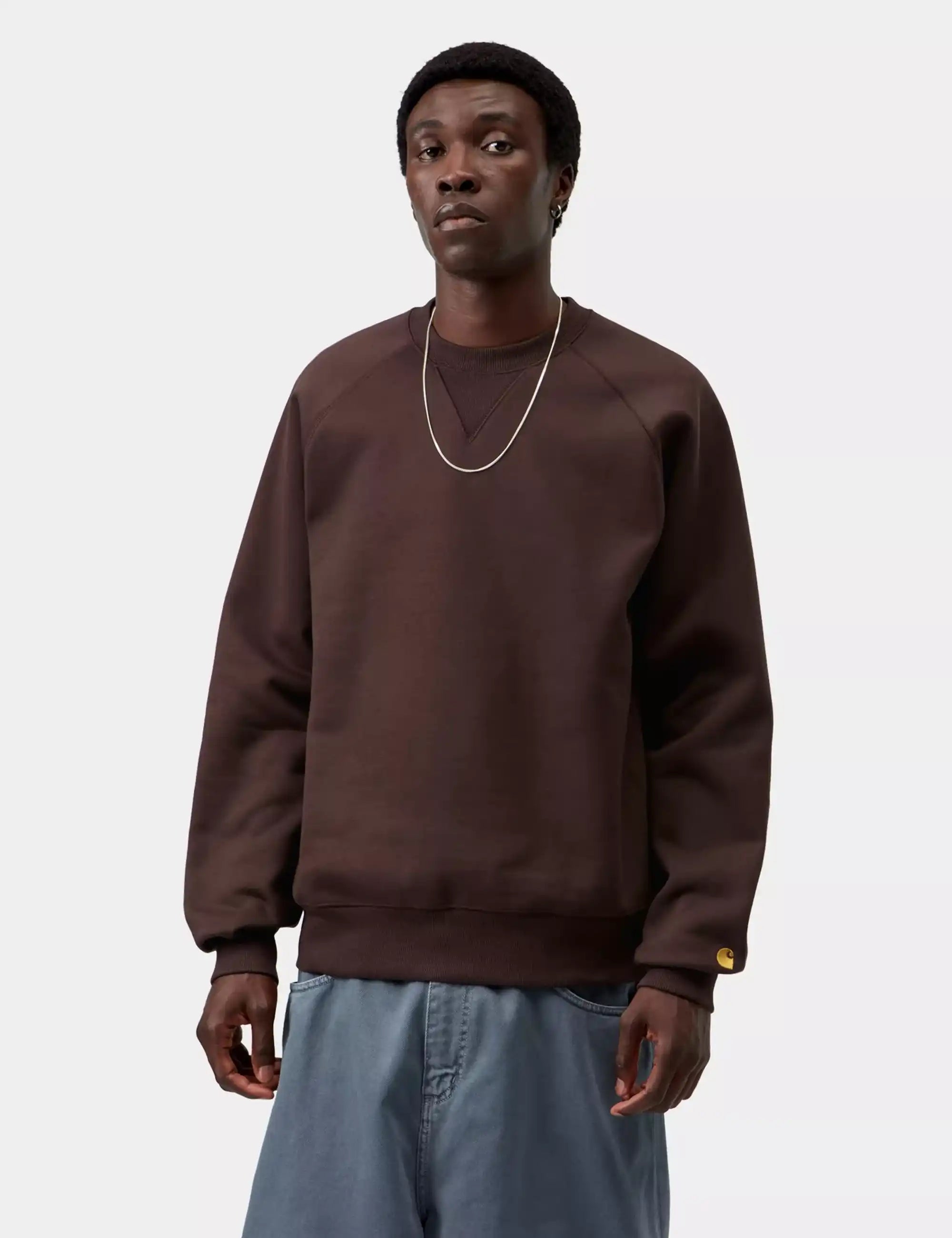 Carhartt WIP Chase Crew Sweatshirt - Palisander/Gold