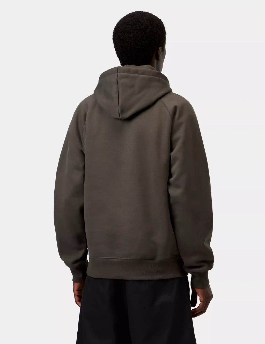 Carhartt WIP Chase Hooded Sweatshirt in Shungite/Gold — detail 3