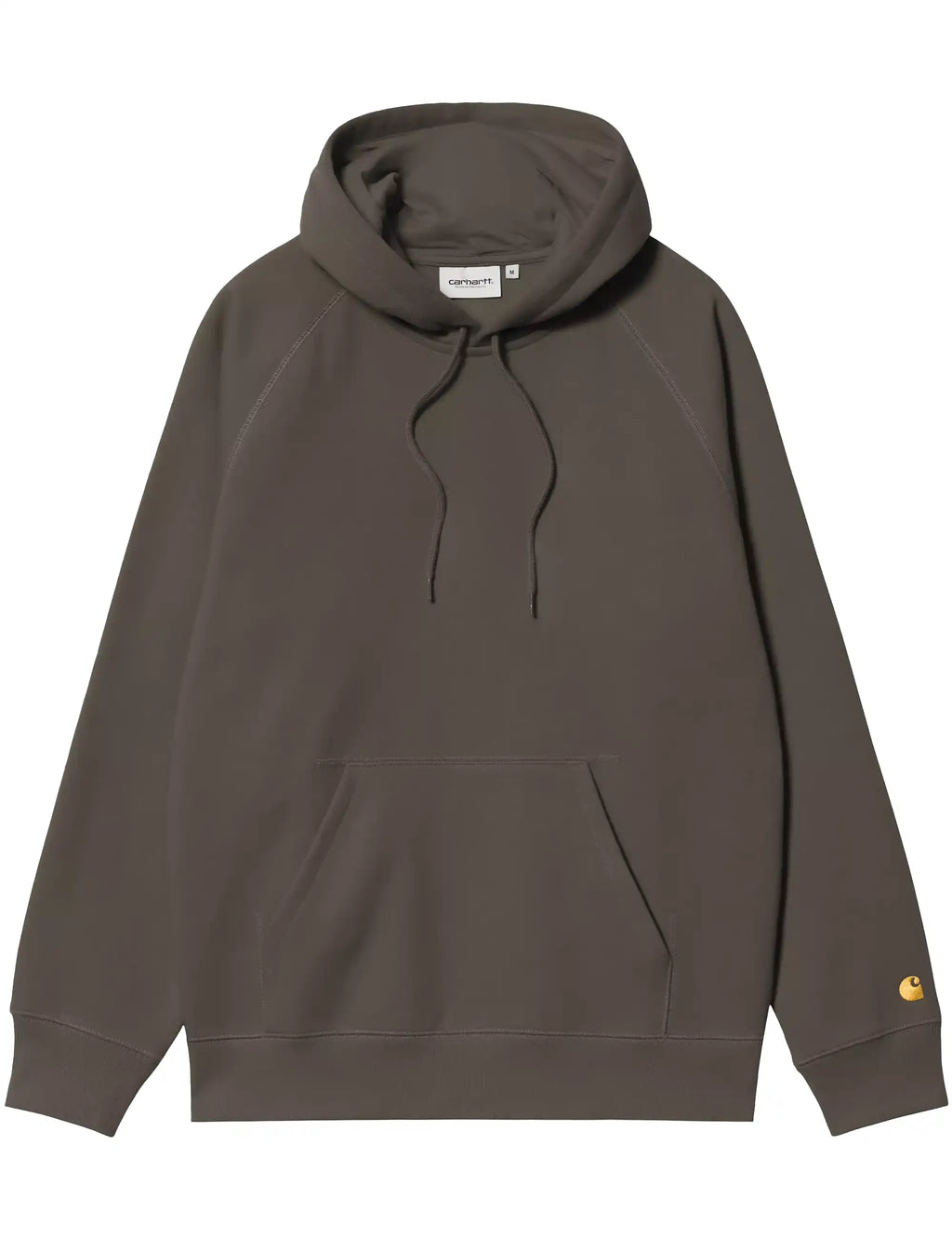 Carhartt WIP Chase Hooded Sweatshirt in Shungite/Gold