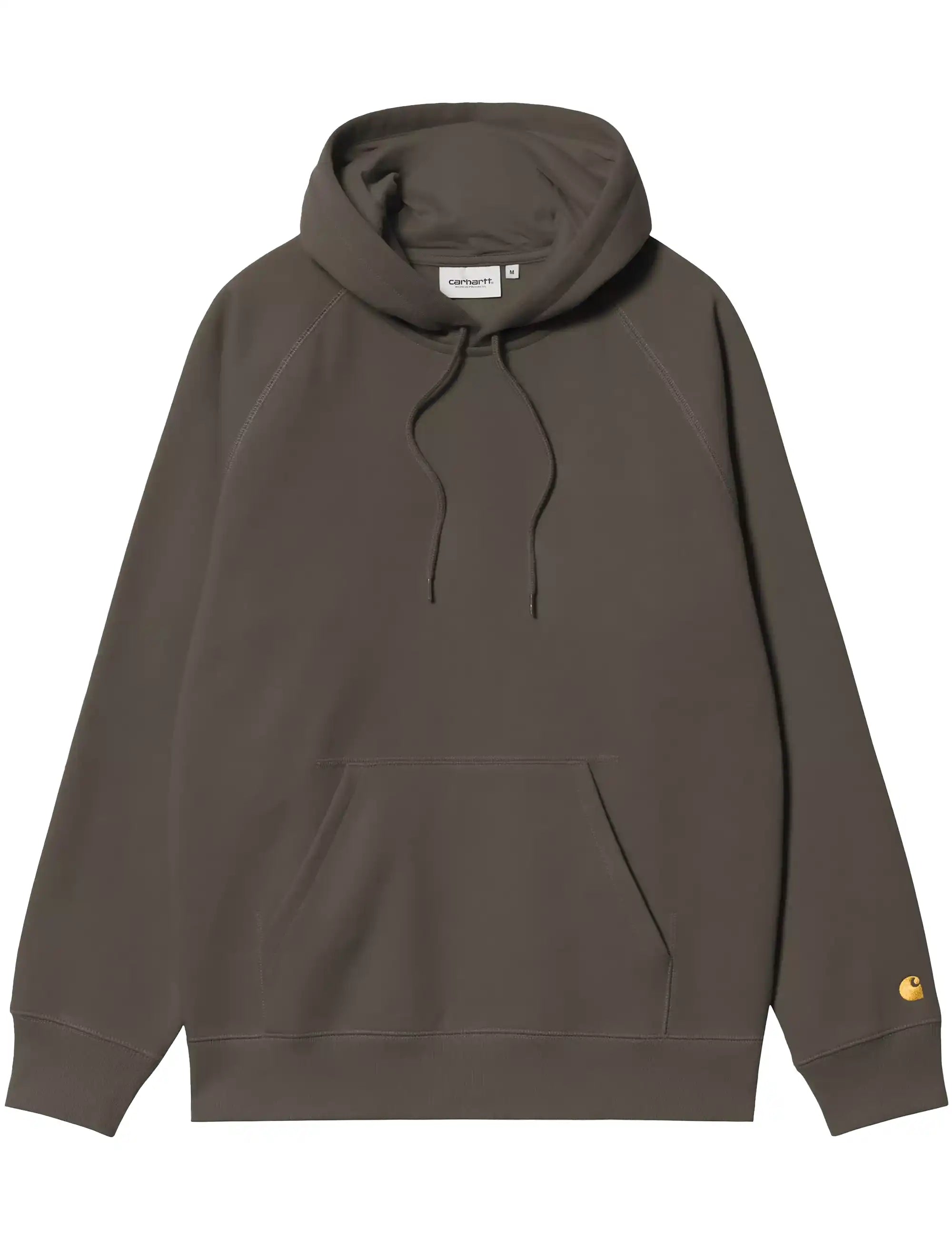 Carhartt WIP Chase Hooded Sweatshirt - Shungite/Gold