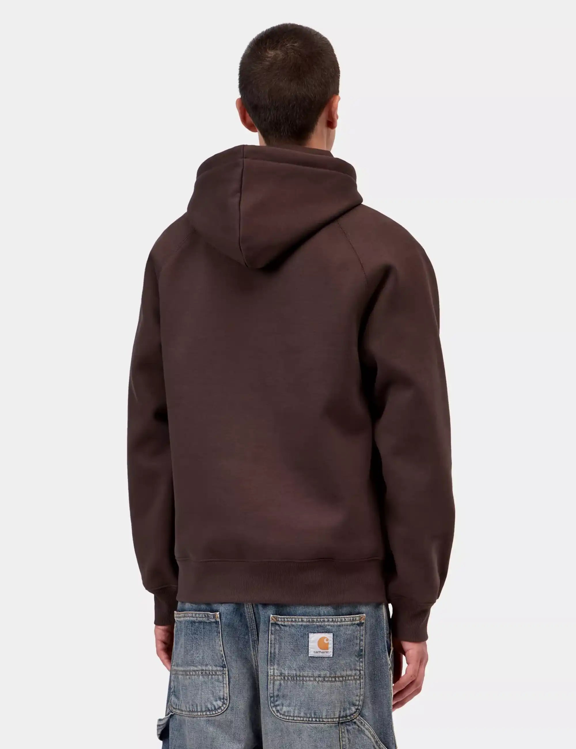 Carhartt WIP Chase Hooded Sweatshirt - Palisander/Gold