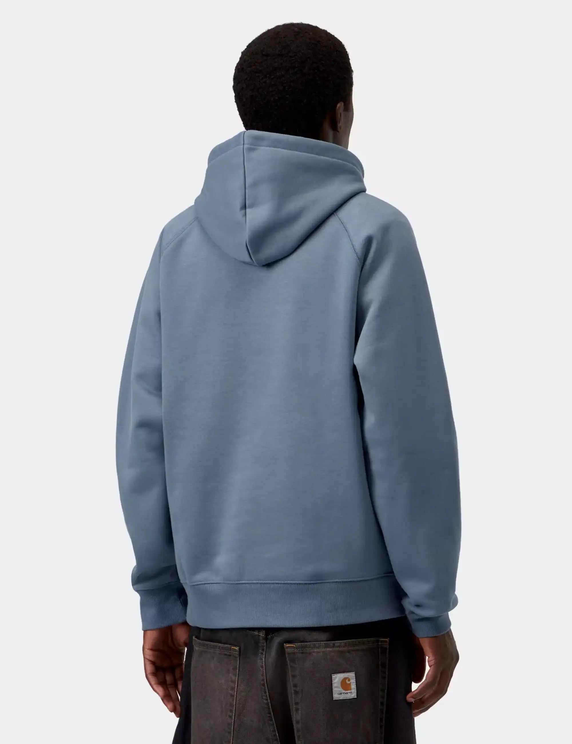 Carhartt WIP Chase Hooded Sweatshirt - Icesheet/Gold