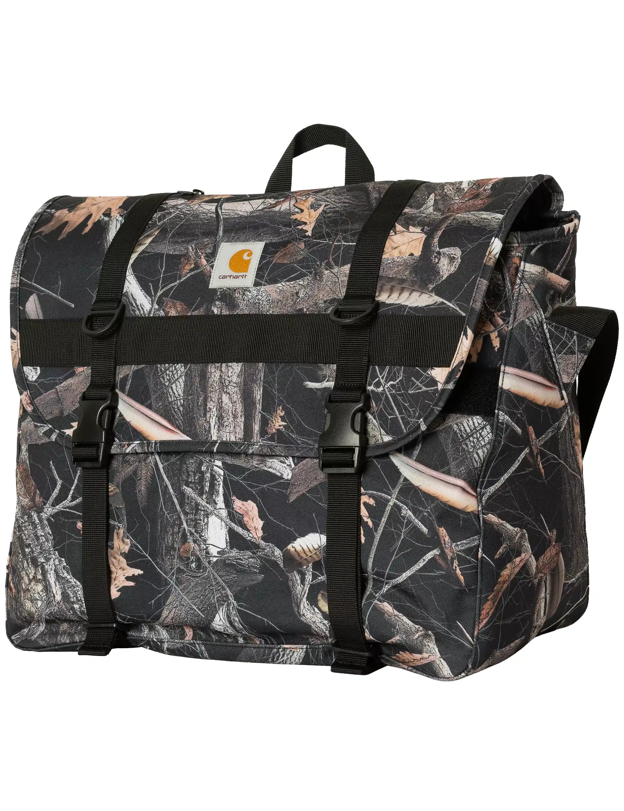Carhartt WIP Jake Messenger Bag - Camo Feather Tree, Black
