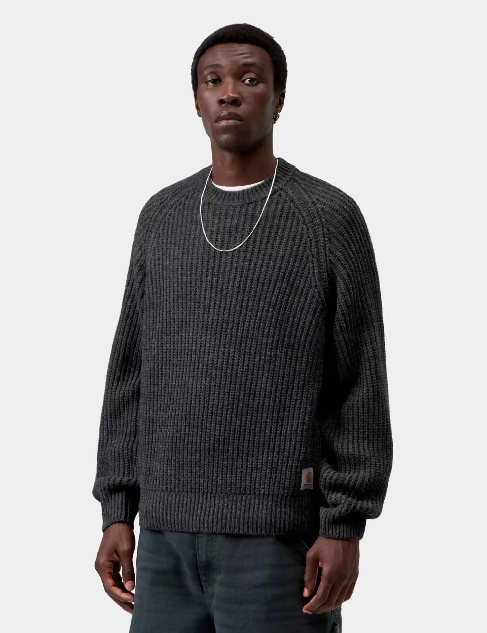 Carhartt WIP Carhartt WIP Firth Knit Crew Sweater - Soot