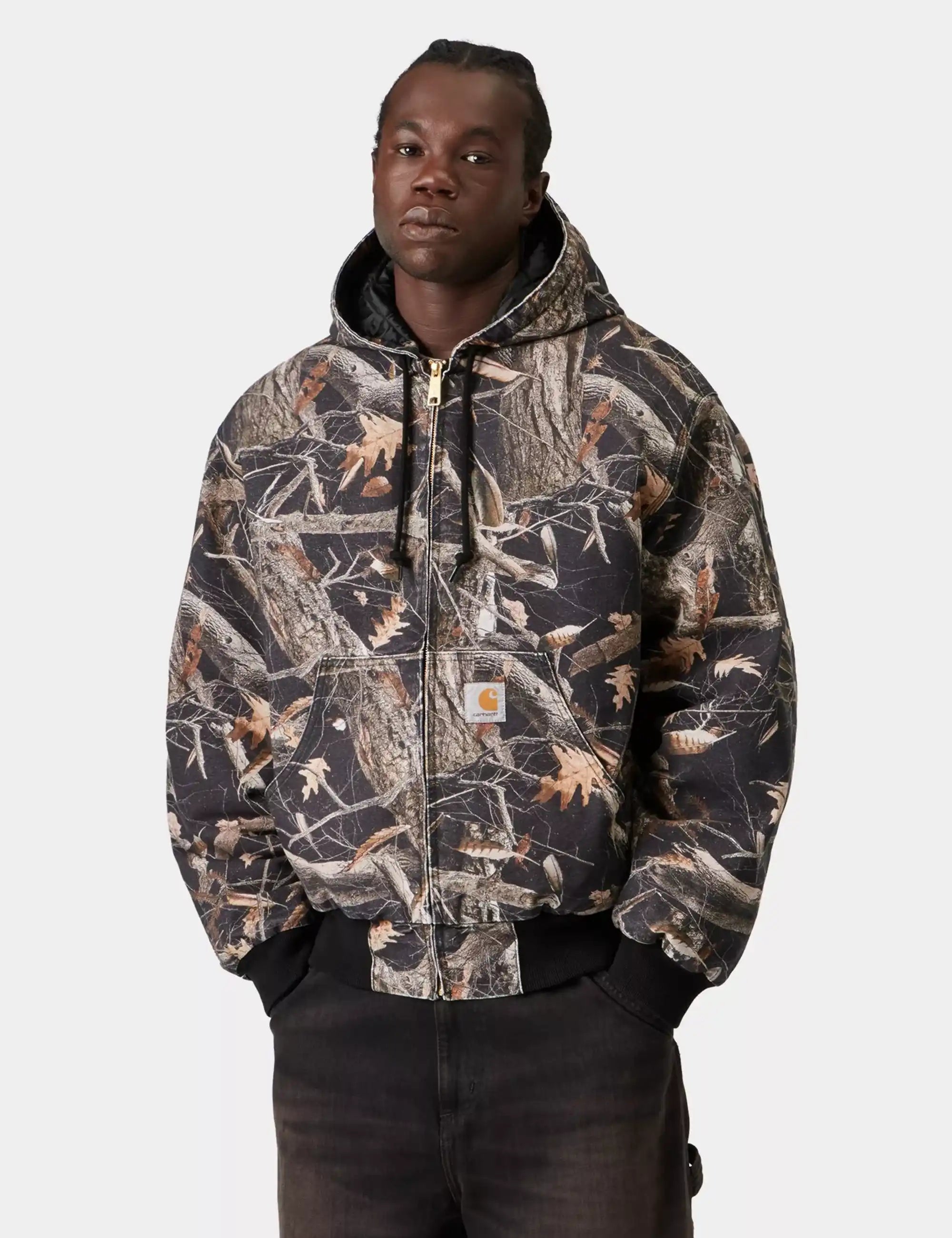 Carhartt WIP Carhartt WIP OG Active Jacket - Camo Feather Tree, Black