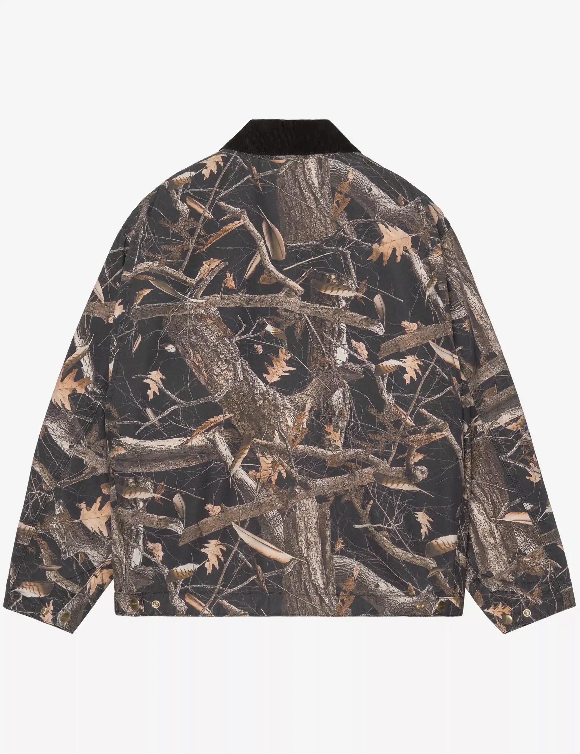 Carhartt WIP OG Detroit Jacket - Camo Feather Tree, Black/Black