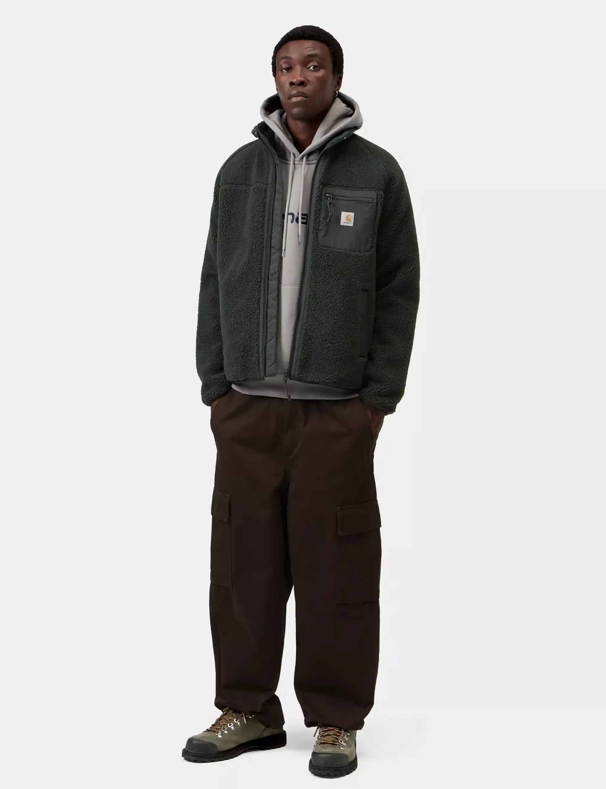 Carhartt WIP Prentis Liner Fleece Jacket - Raven/Black